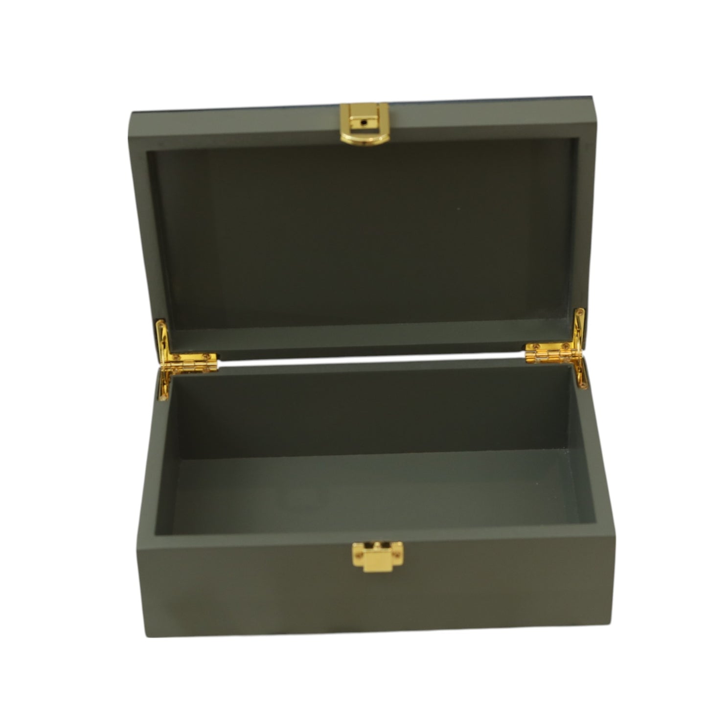 Lacquered Glass Storage Box with Football Design