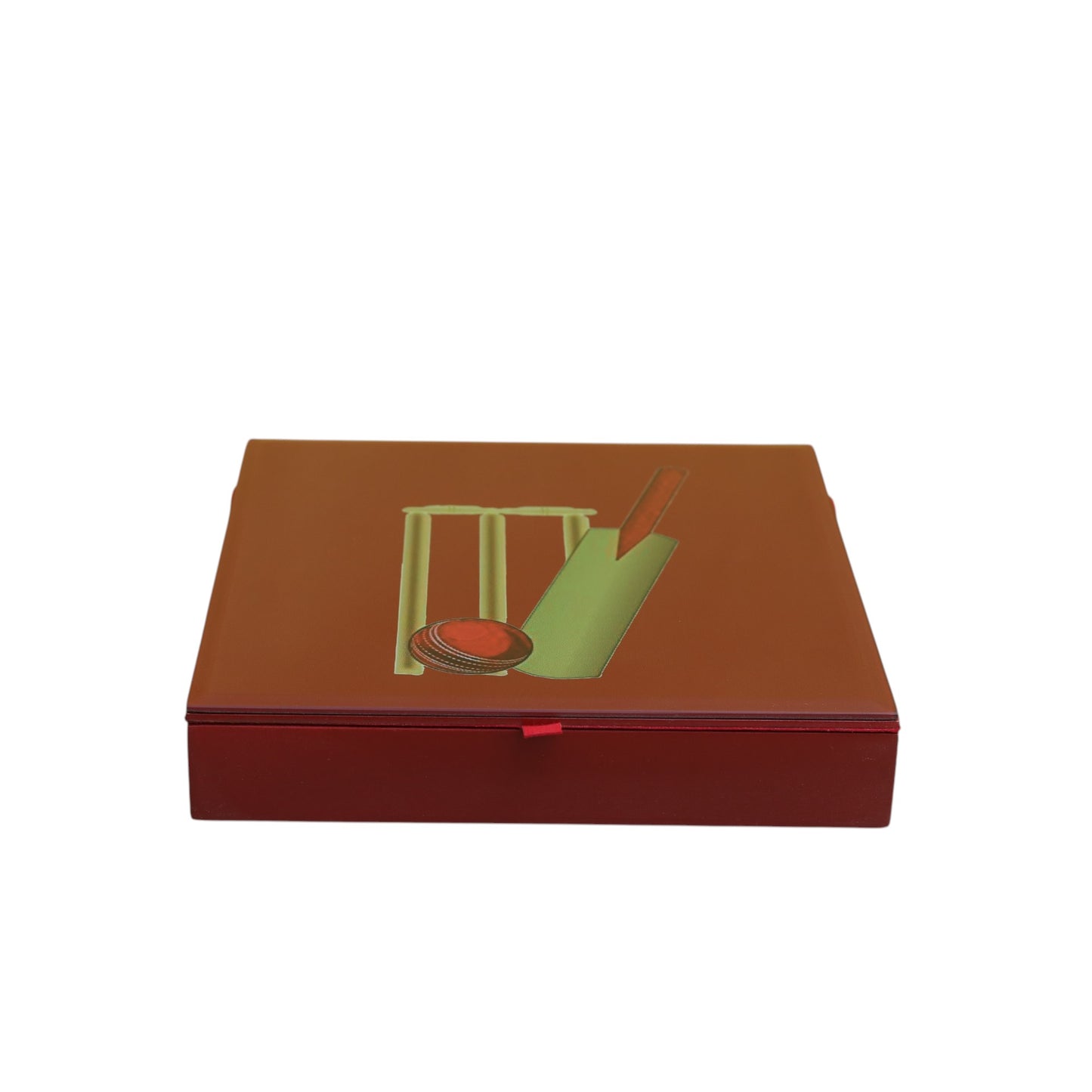 Premium Glass Stationery Organizer with Cricket Design