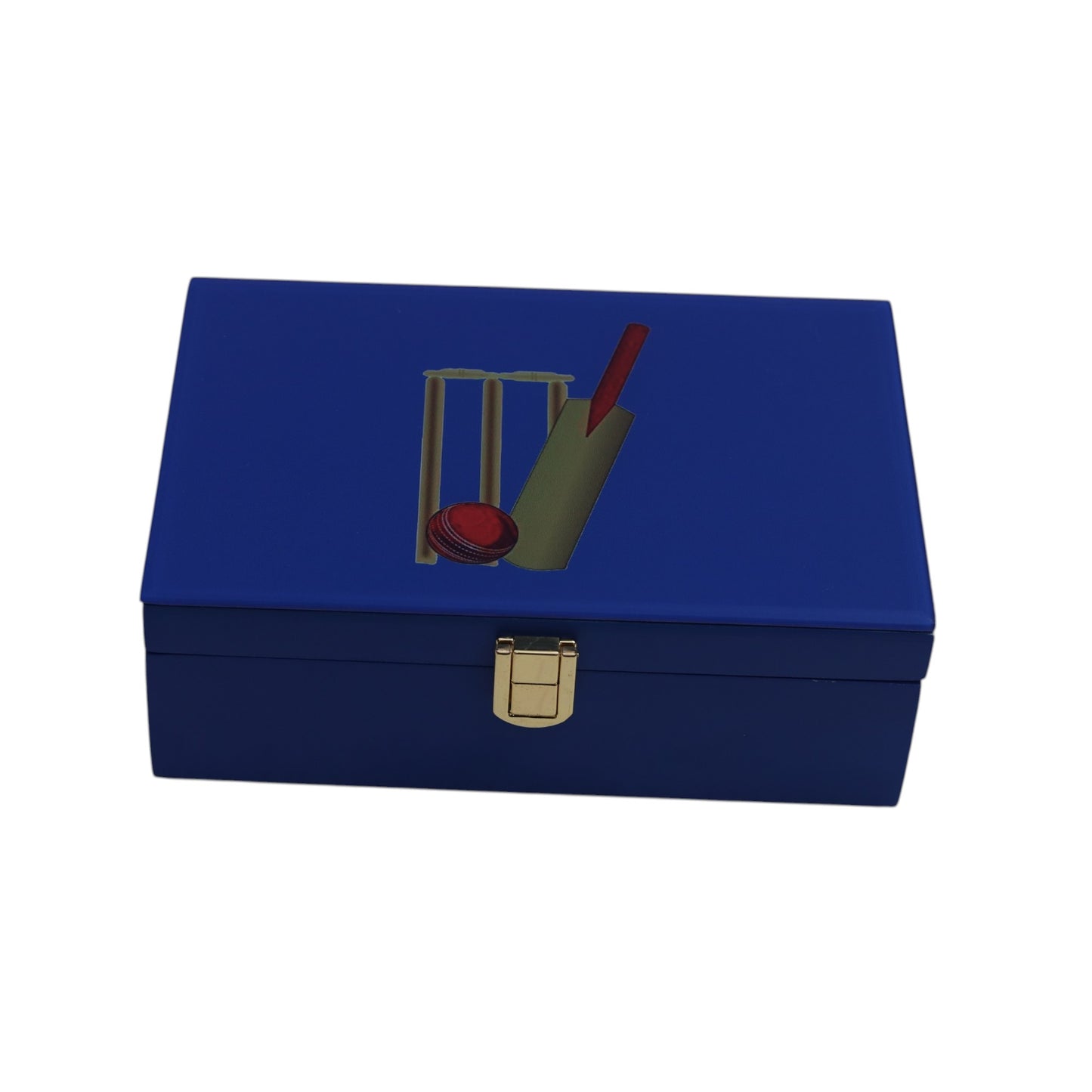 Lacquered Glass Storage Box with Cricket Design