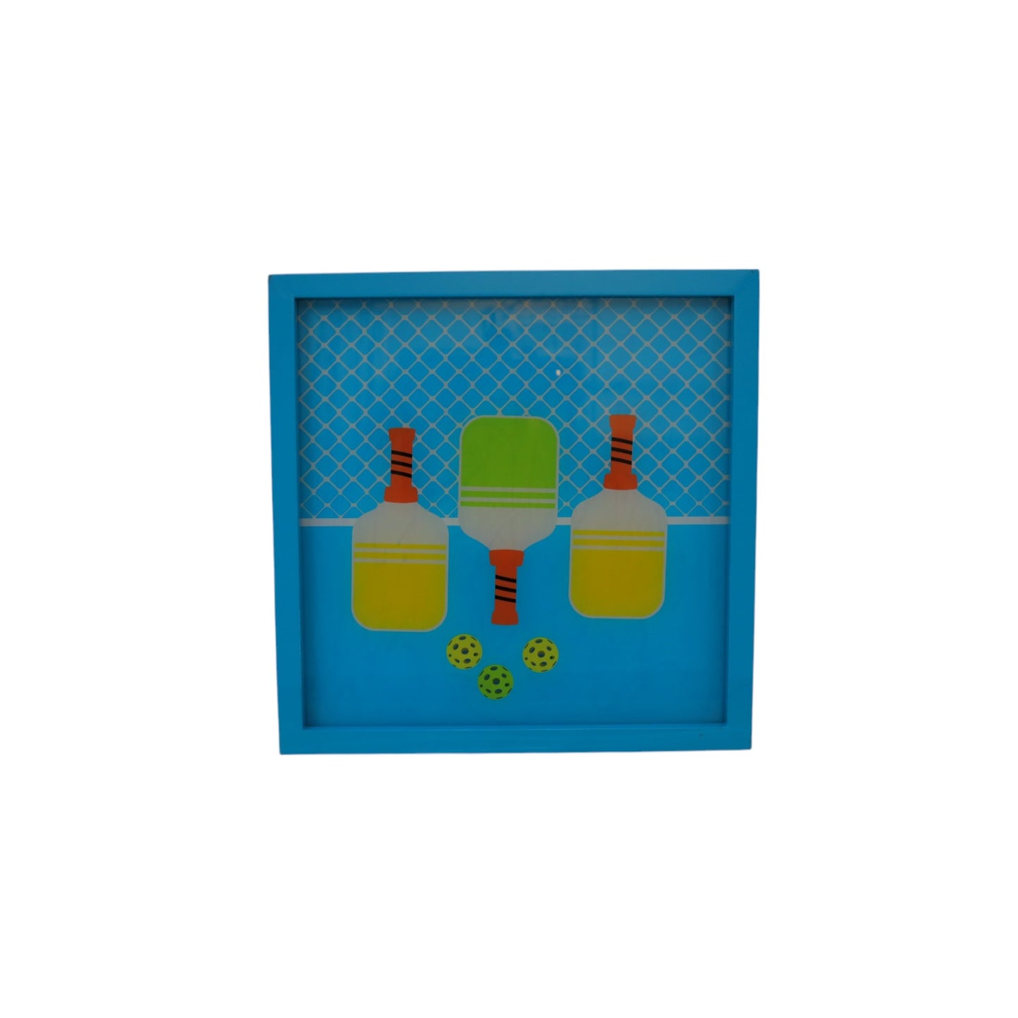 Premium Glass Wall Décor with Pickle Ball Design