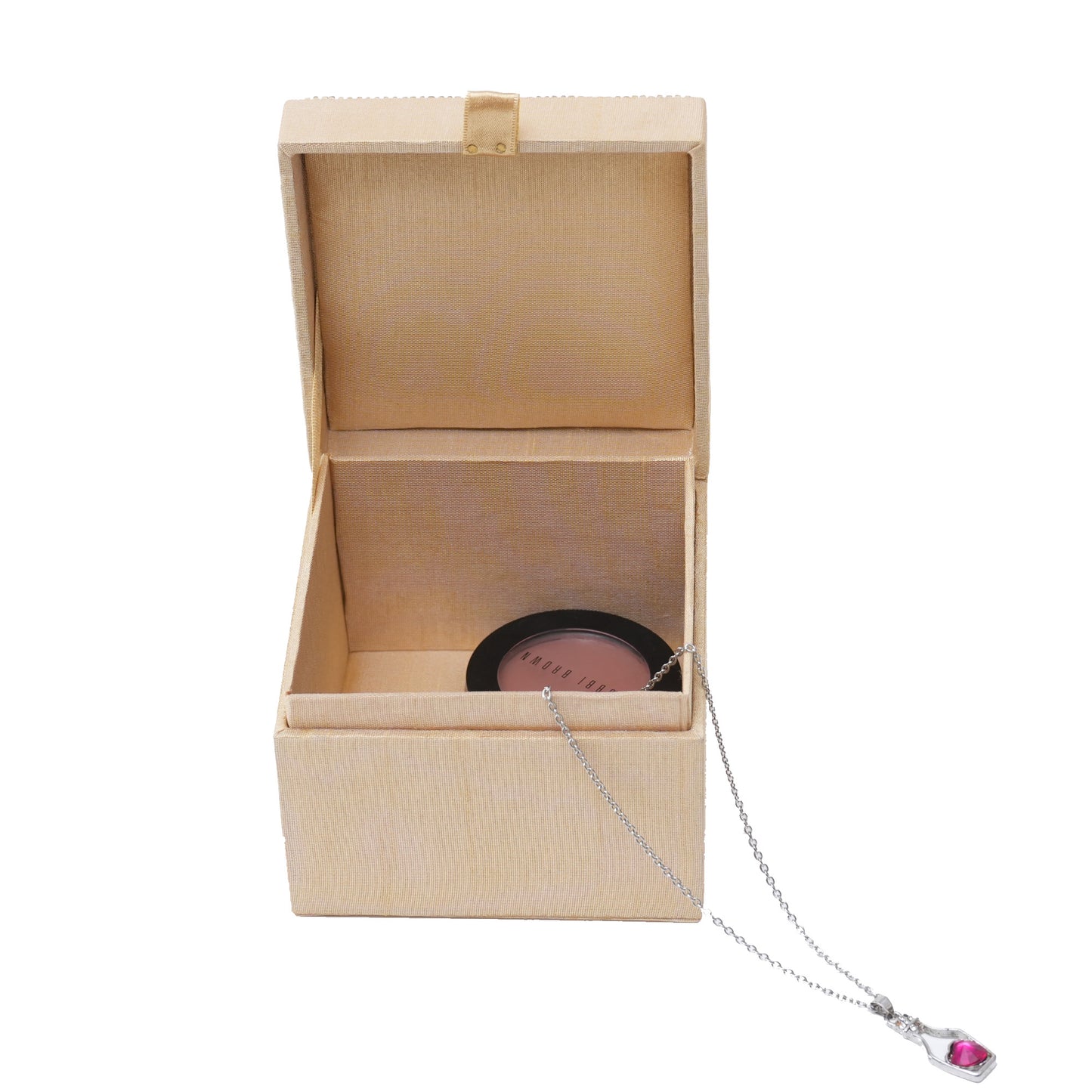 Ivory Embroidered Jewellery Box