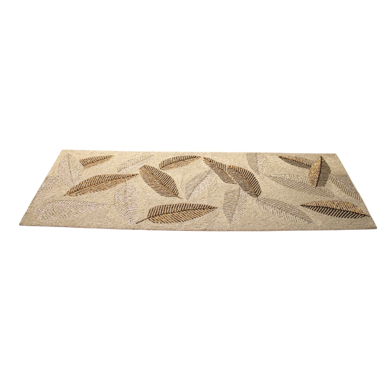 Leaf design Beaded Table Runner
