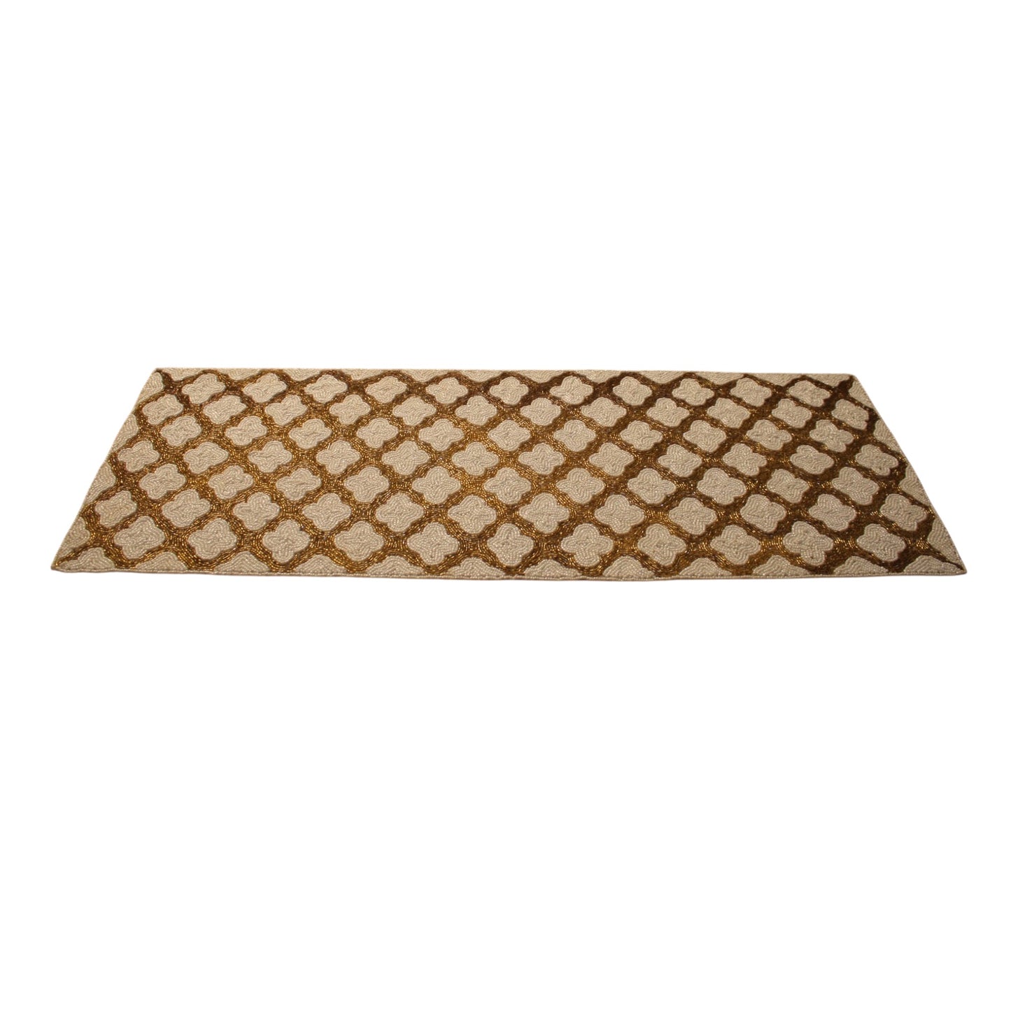 Beaded Diamond Shape Table Runner