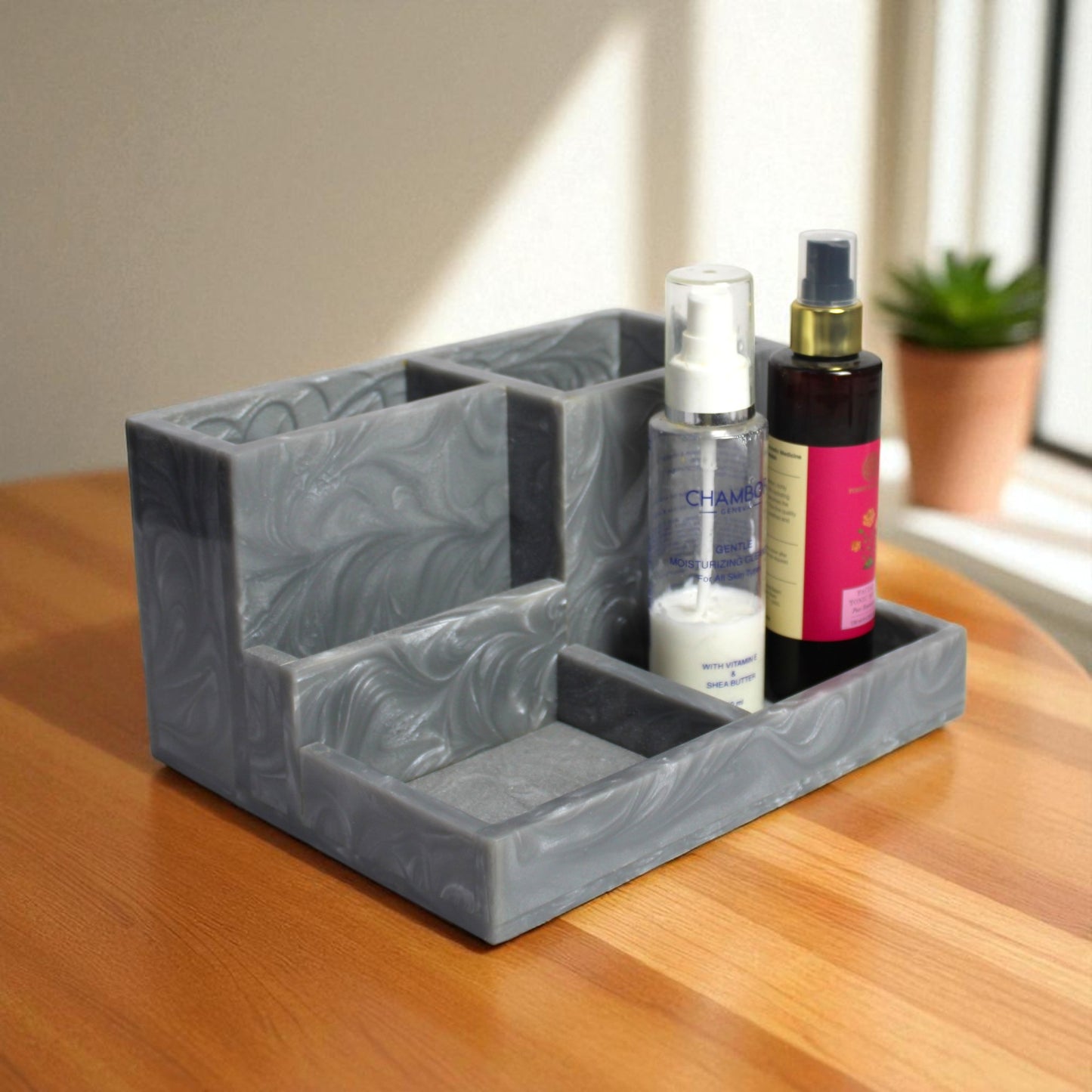 Chic Resin Makeup Organizer