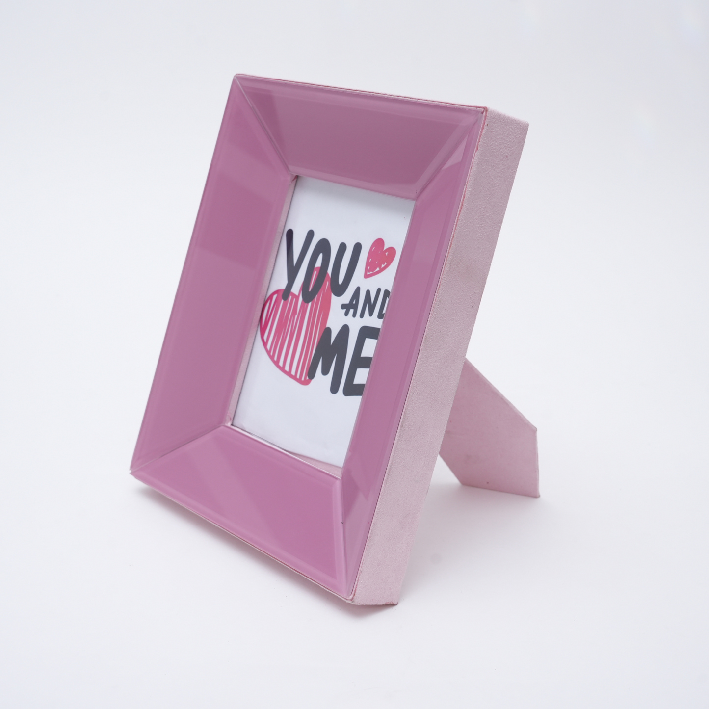 Pink Glass Picture Frame