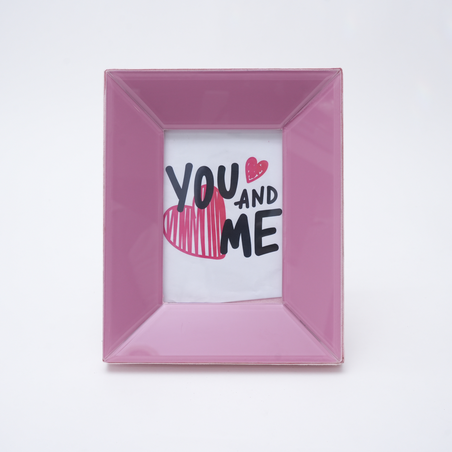 Pink Glass Picture Frame
