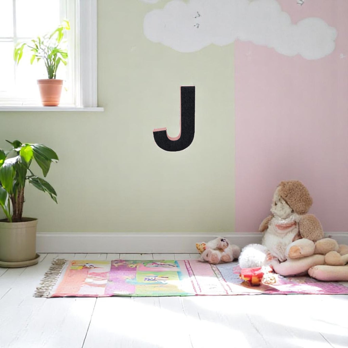 Wall Hanging Alphabet Letter "J"
