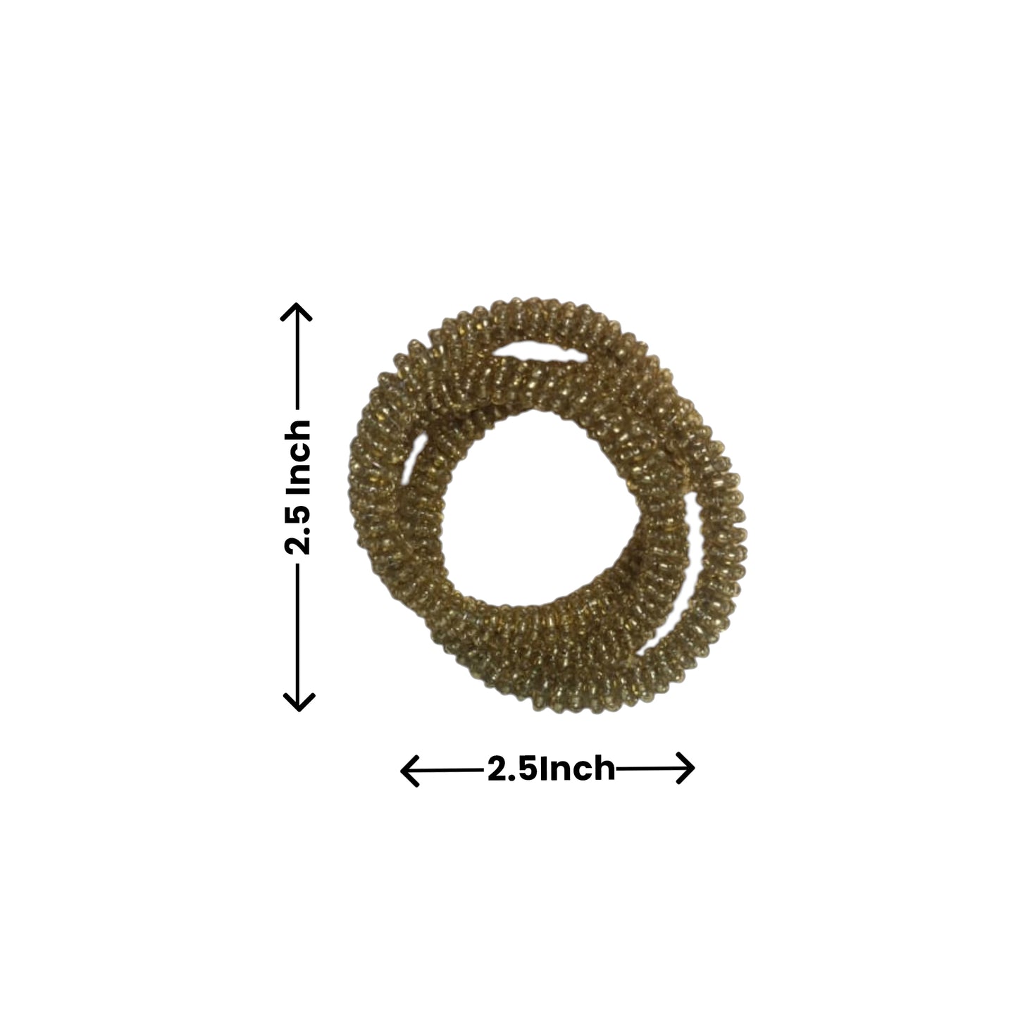 Golden Colored Interlocking Napkin Rings for Dining Table Set of Four