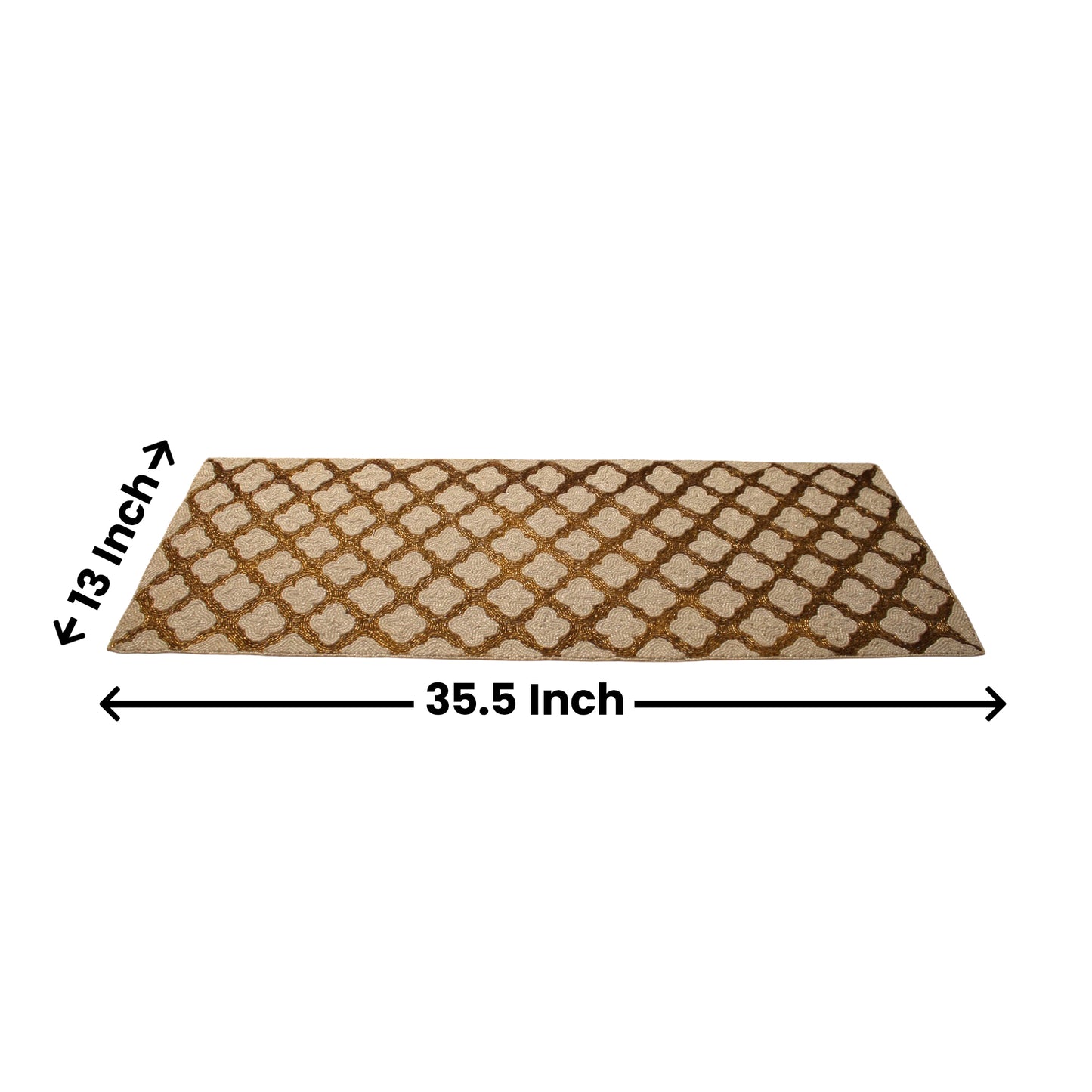Beaded Diamond Shape Table Runner