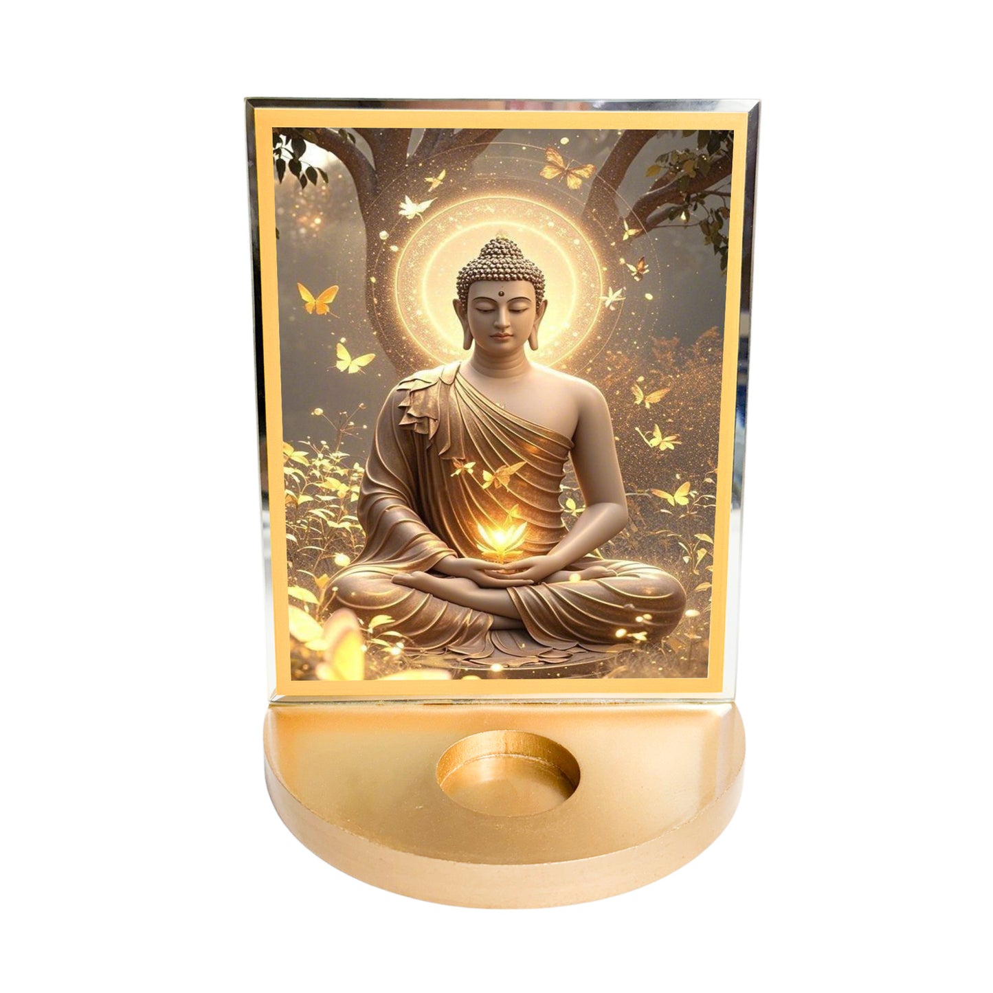 Buddha with T-light for Blessings