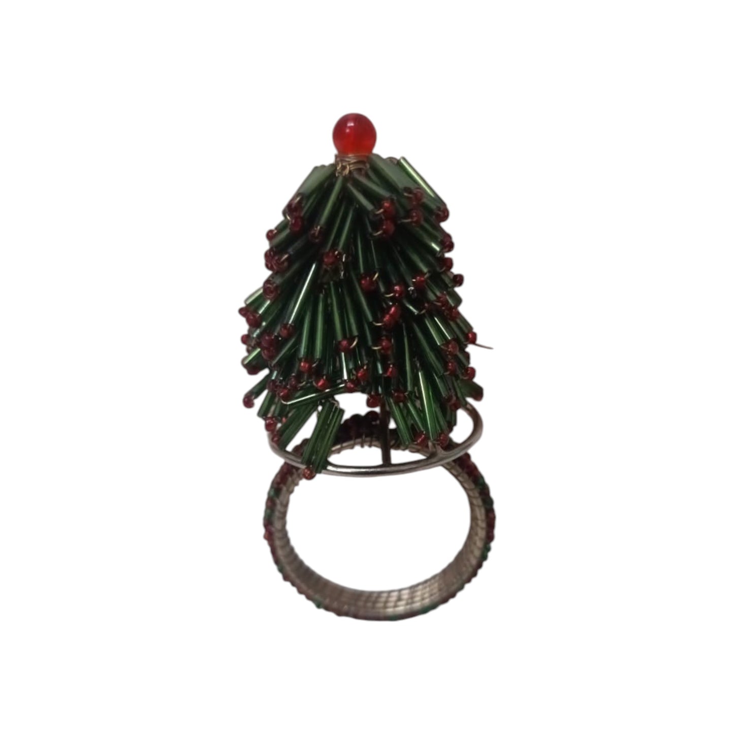 Beaded Napkin Ring Set of Four