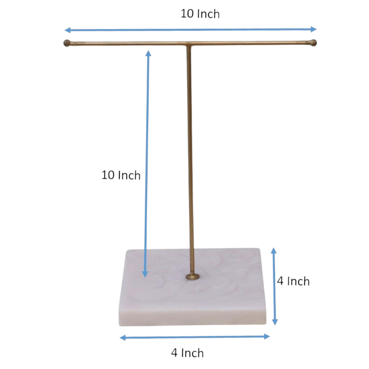 Single Metal T-Stand With Beige Resin Base
