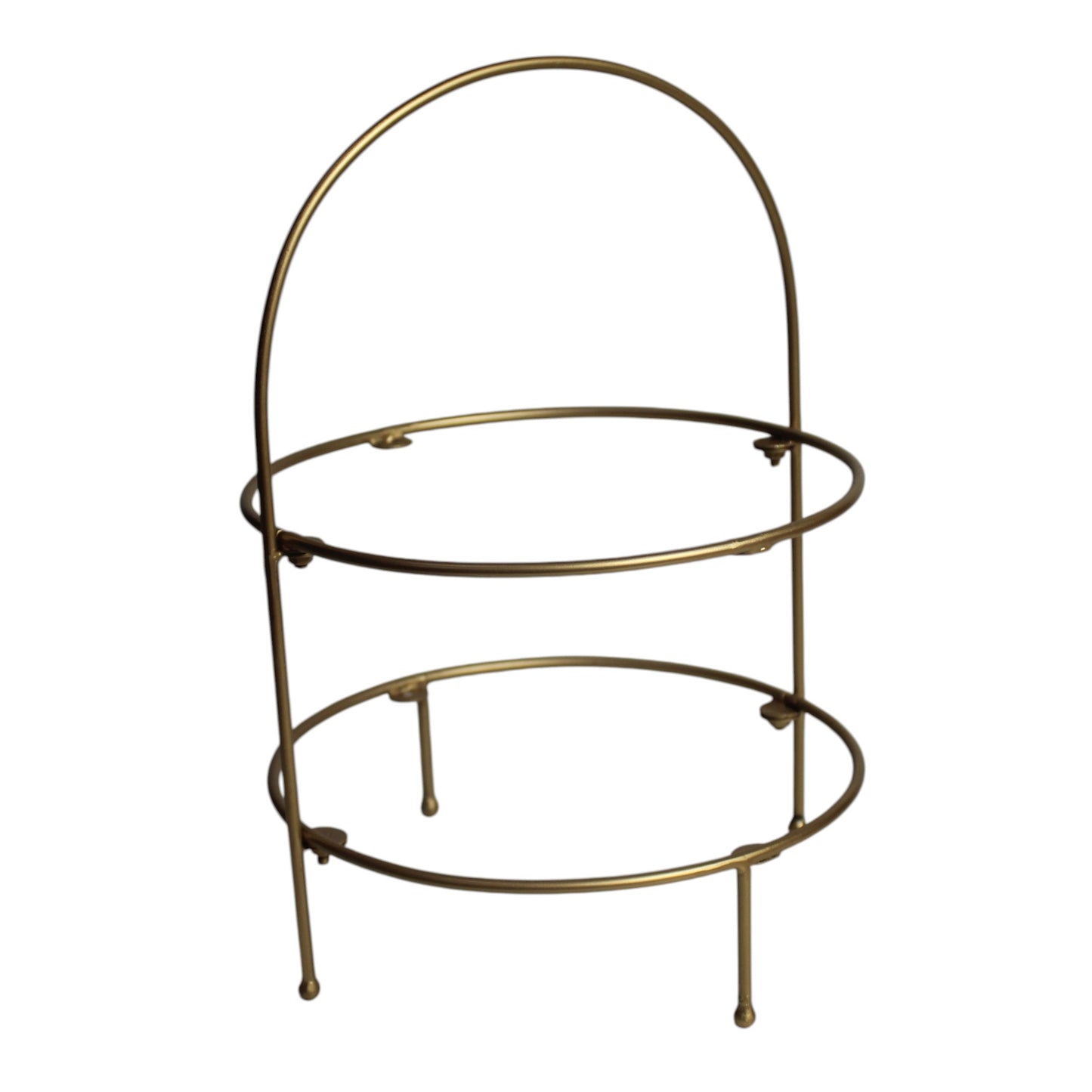 Premium Metal Medium Dome Shape Double Tray Food Platter