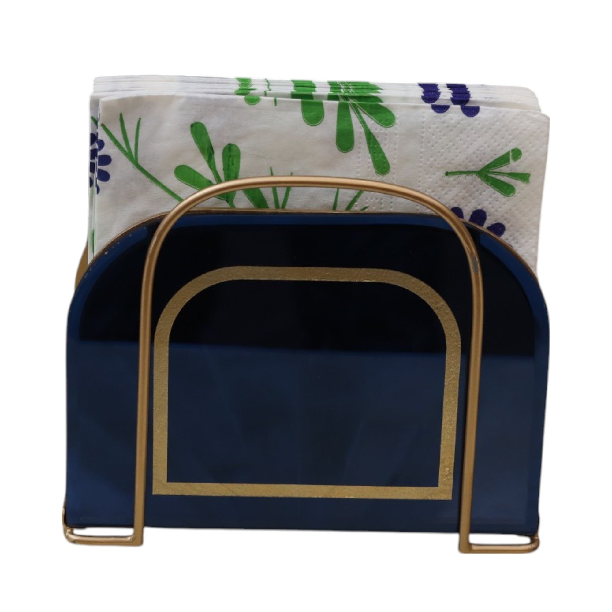 Designer Blue Tissue Holder