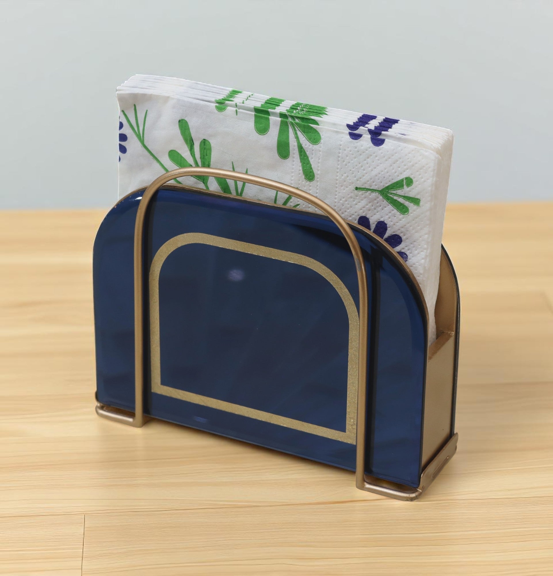 Designer Blue Tissue Holder
