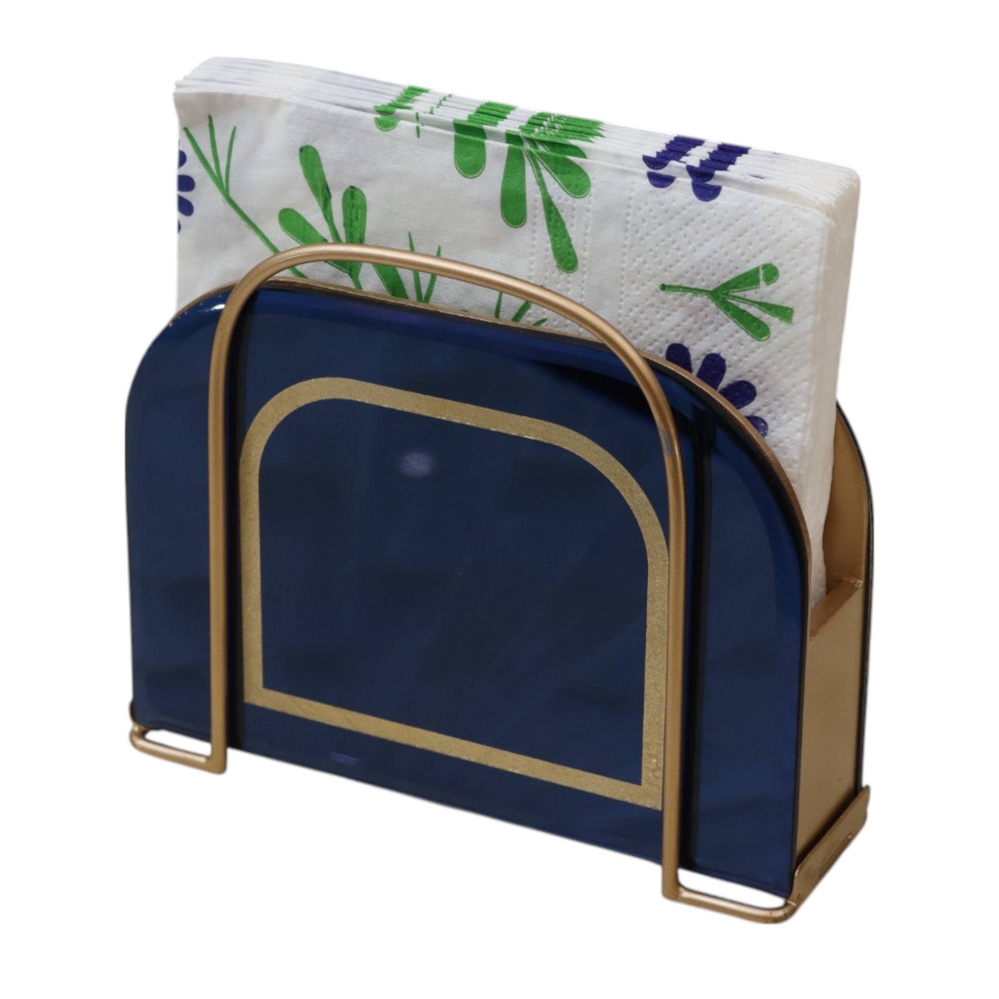 Designer Blue Tissue Holder