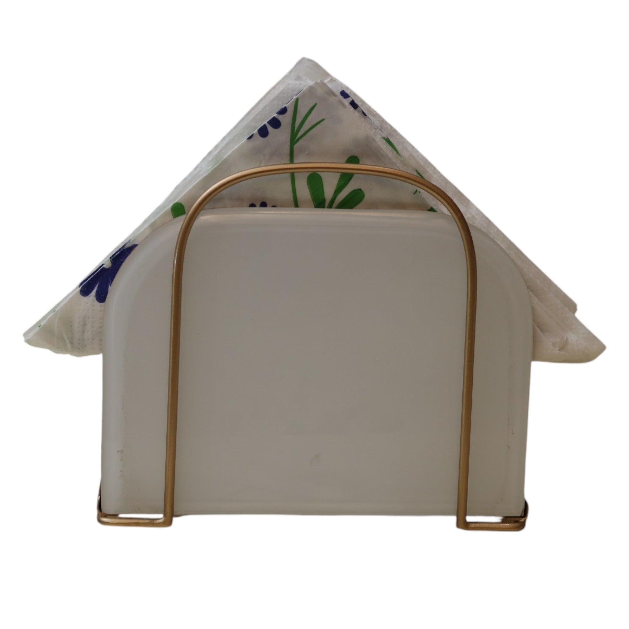 Designer White Tissue Holder