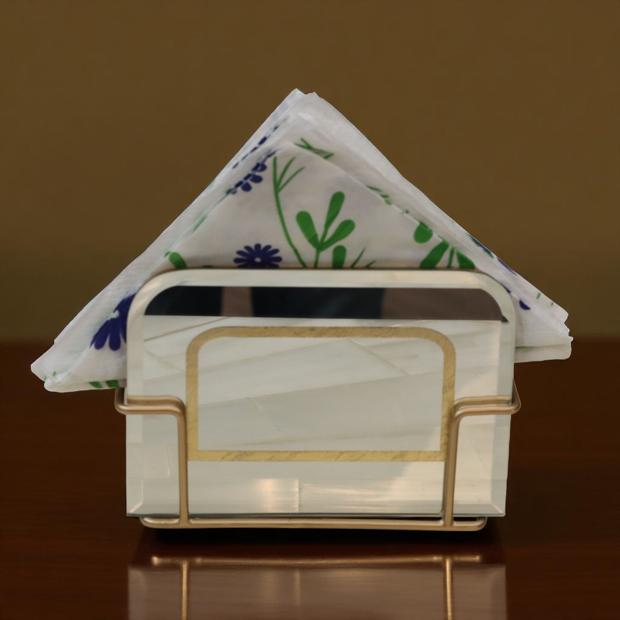 Designer Silver Tissue Holder