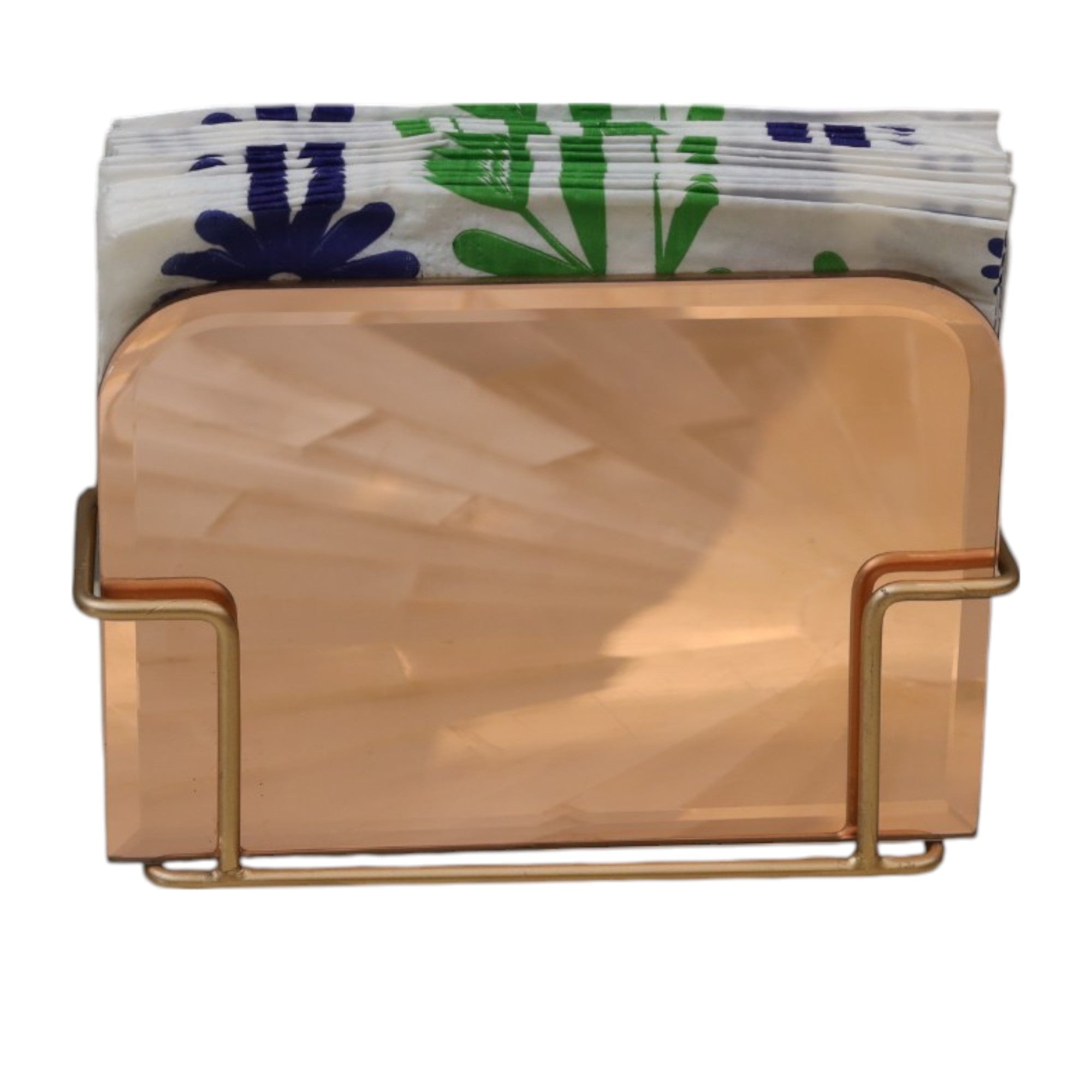 Designer Rose Gold Tissue Holder
