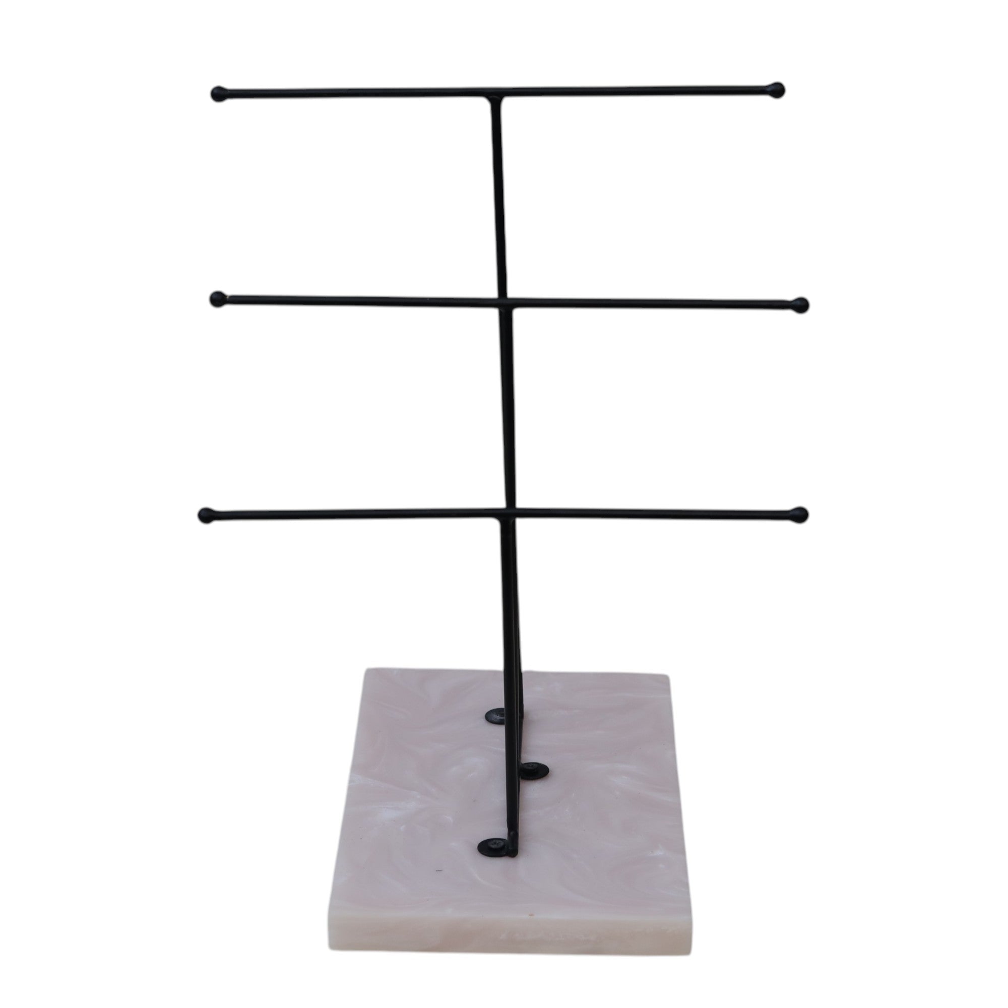 Designer Step Towel Stand With Ivory Resin Base