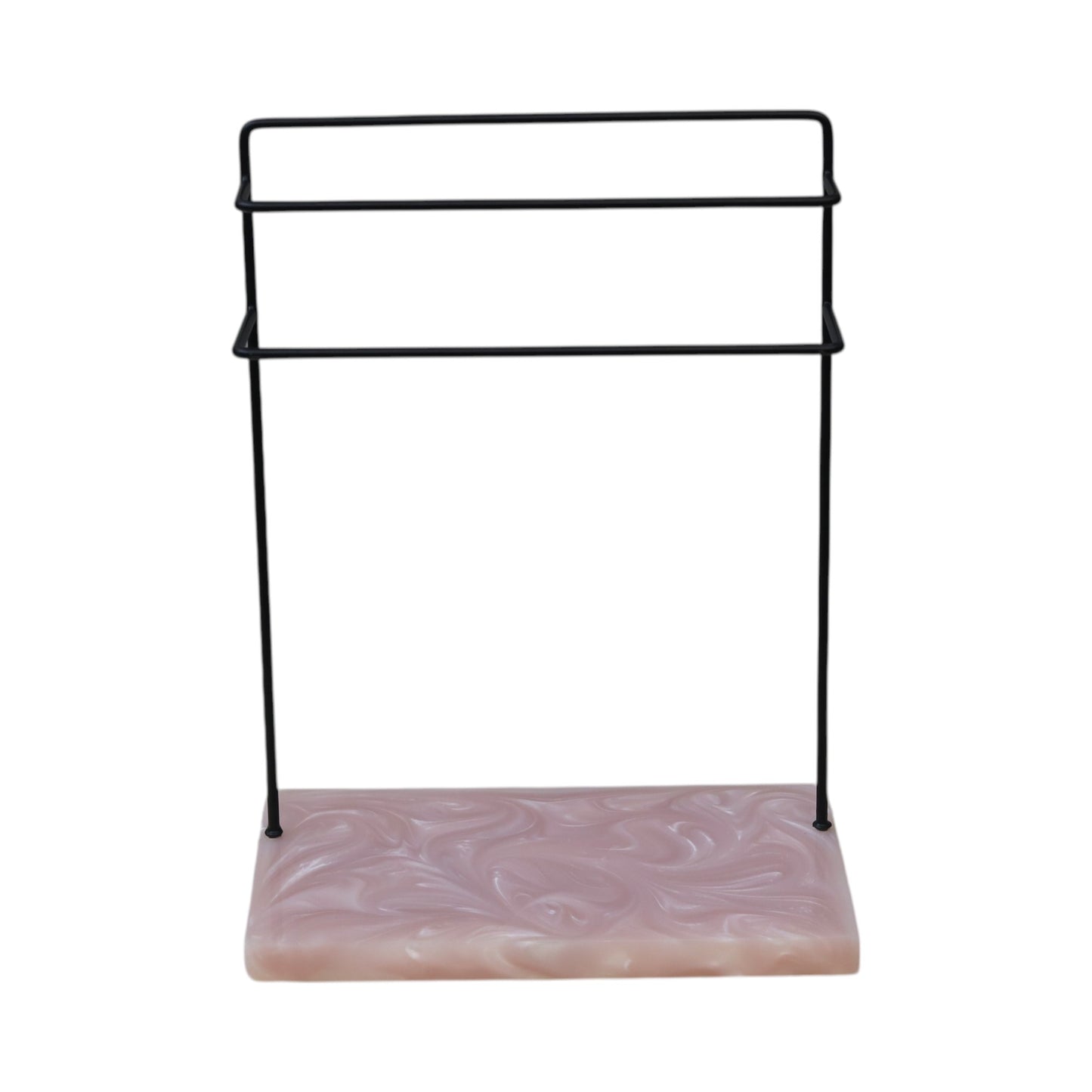 Extended Metal Black Powder Coated Towel Stand