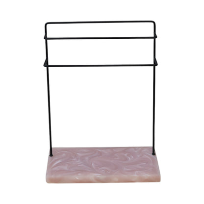 Extended Metal Black Powder Coated Towel Stand