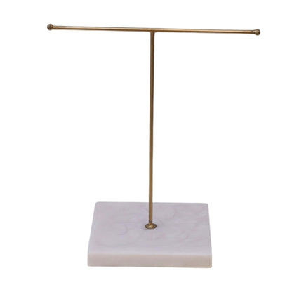 Single Metal T-Stand With Beige Resin Base