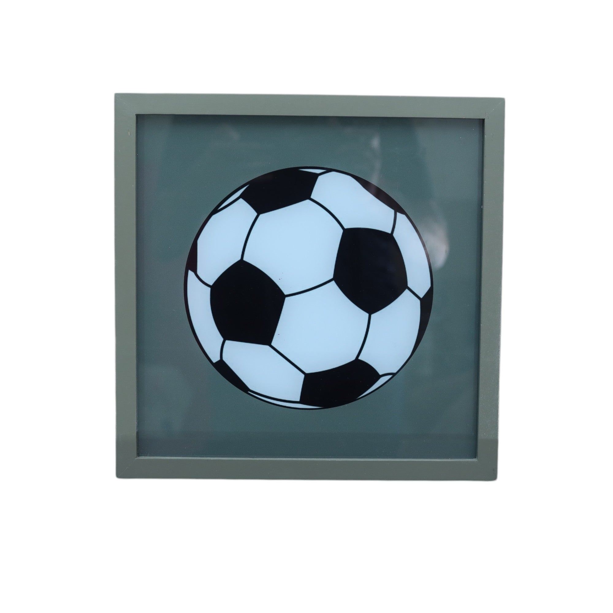 Premium Glass Wall Décor with Football Design