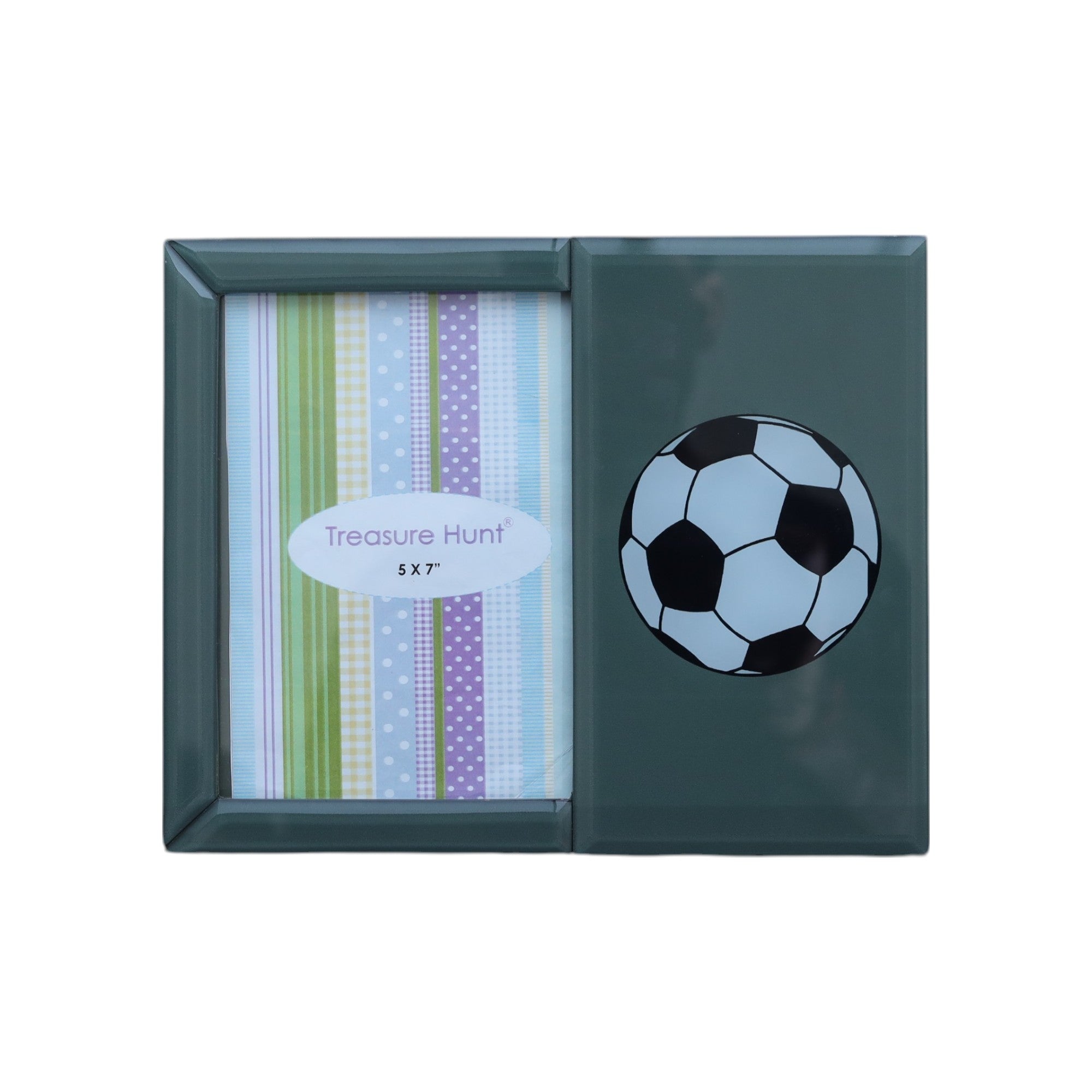 Premium Glass Photo Frame with Football Design