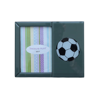 Premium Glass Photo Frame with Football Design