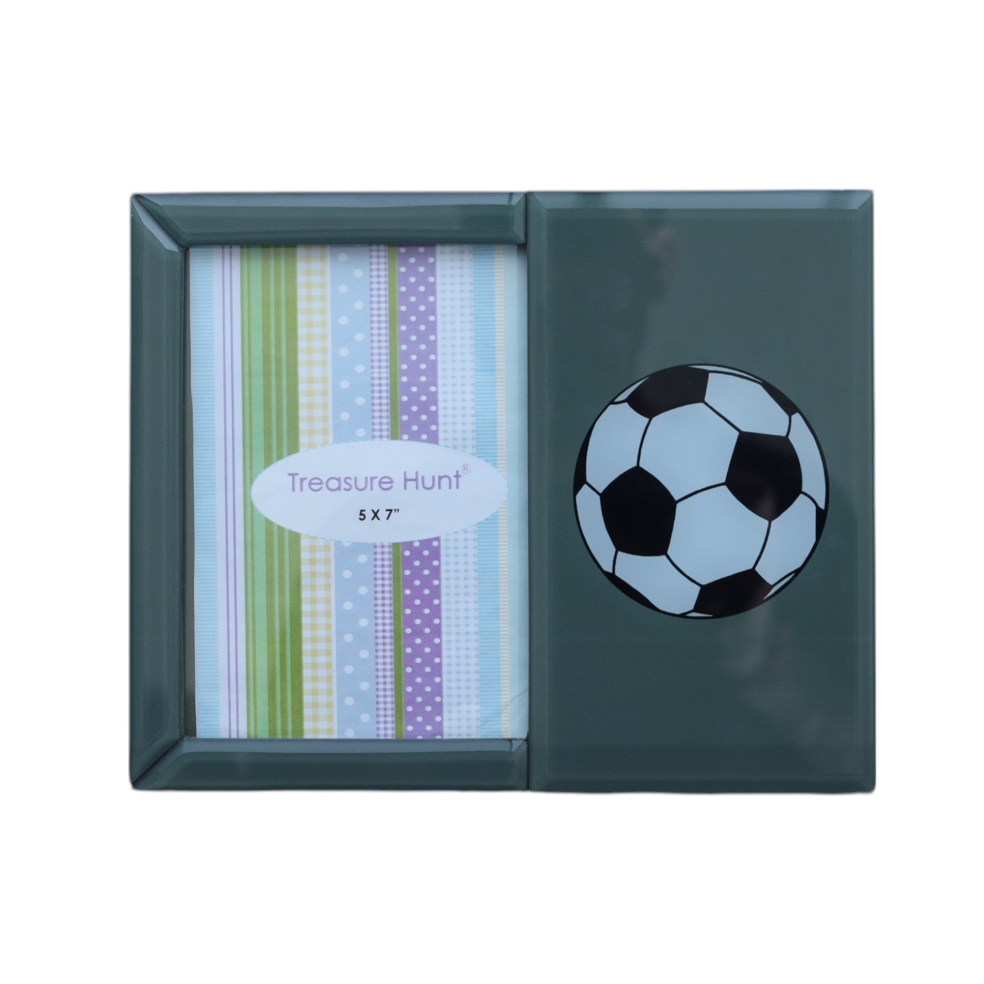 Premium Glass Photo Frame with Football Design