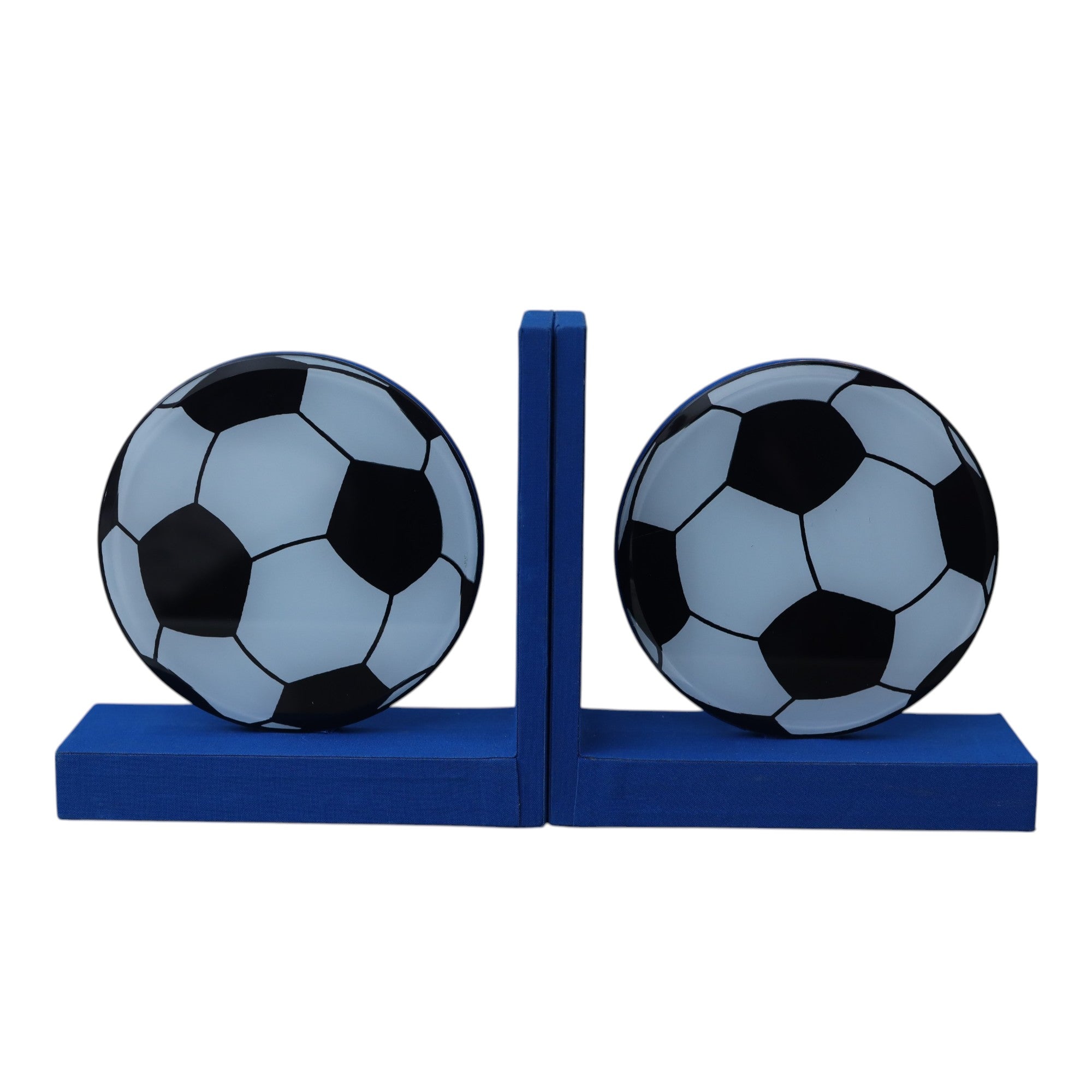 Premium Glass Bookends with Football Design