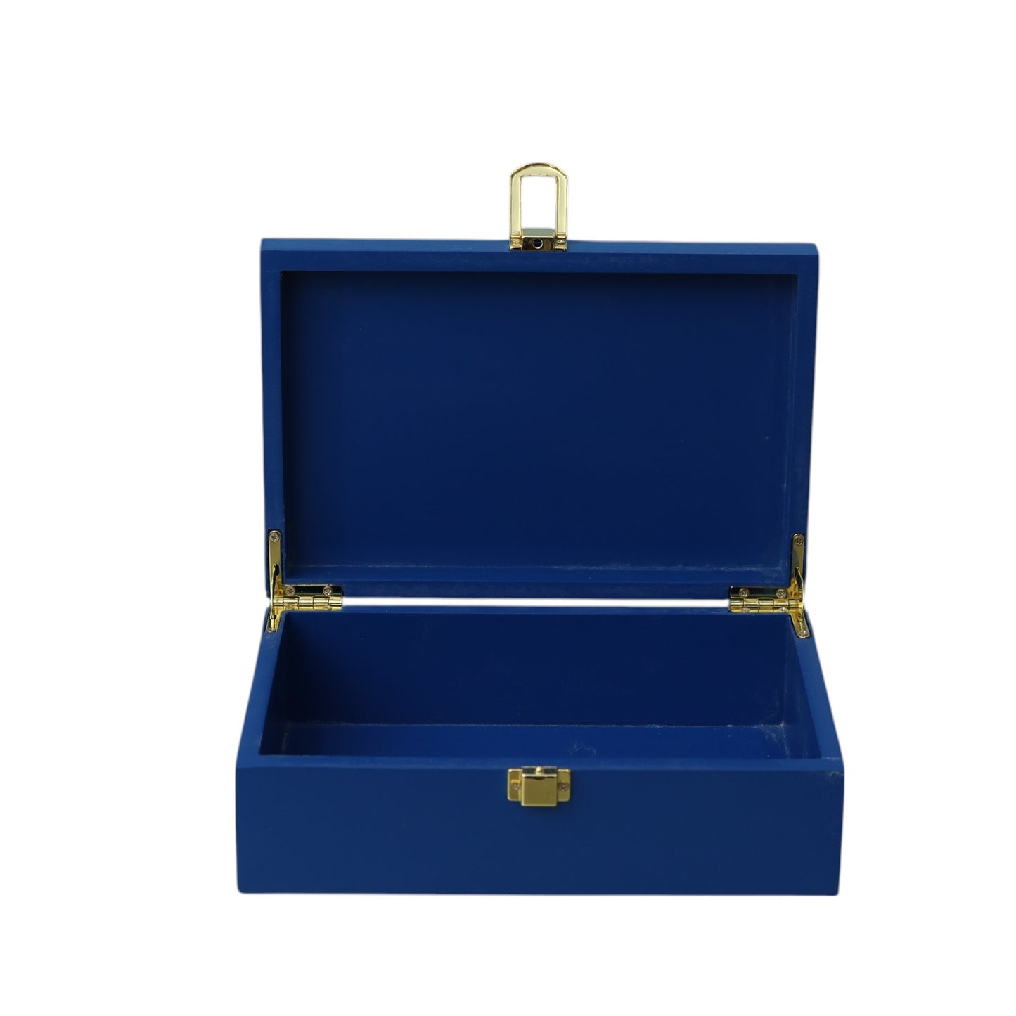 Lacquered Glass Storage Box with Football Design
