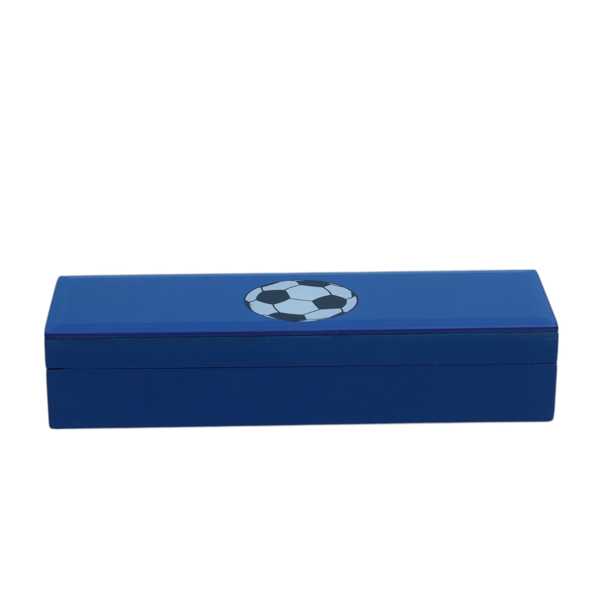 Premium Glass Pen Box with Football Design
