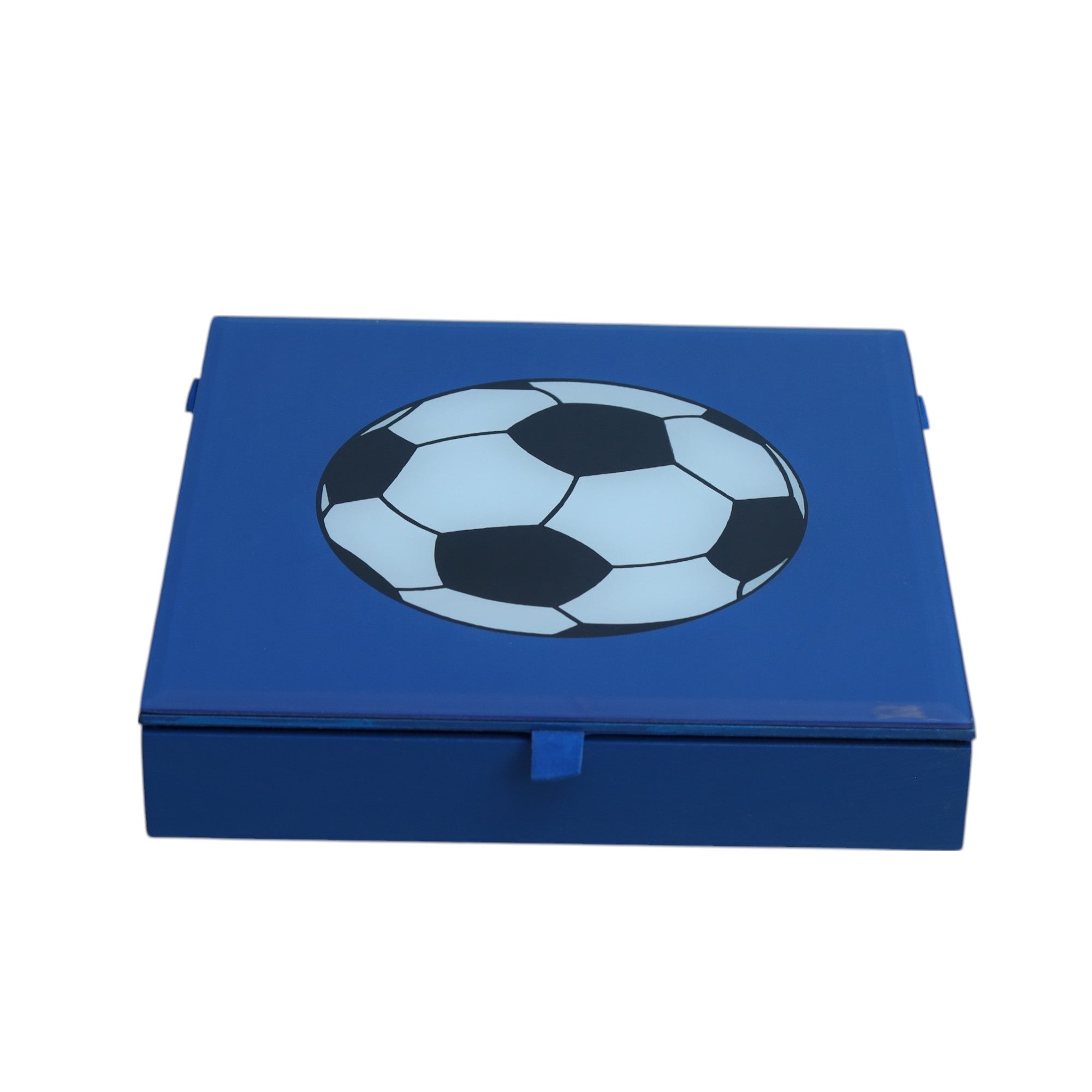 Premium Glass Stationery Organizer with Football Design