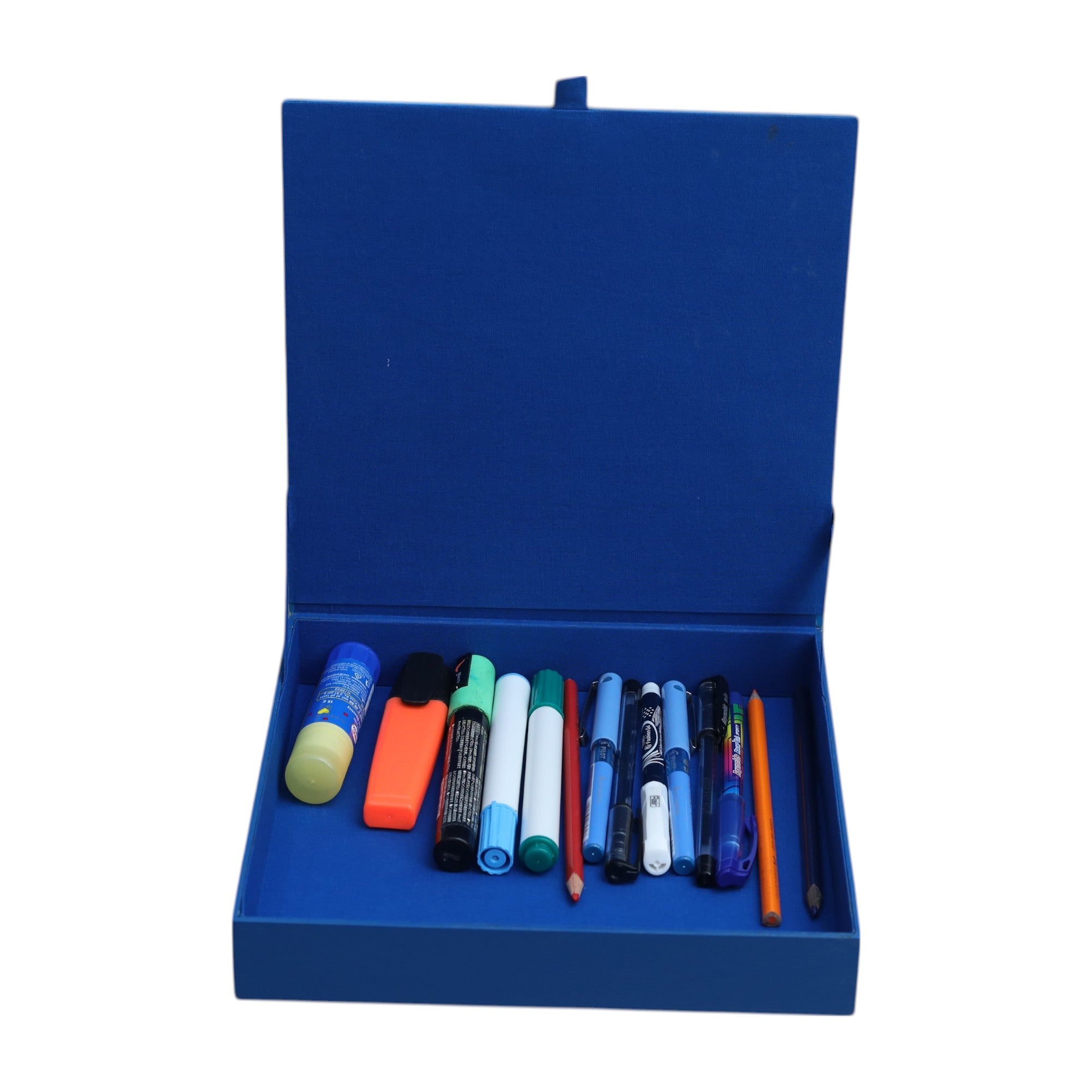 Premium Glass Stationery Organizer with Football Design