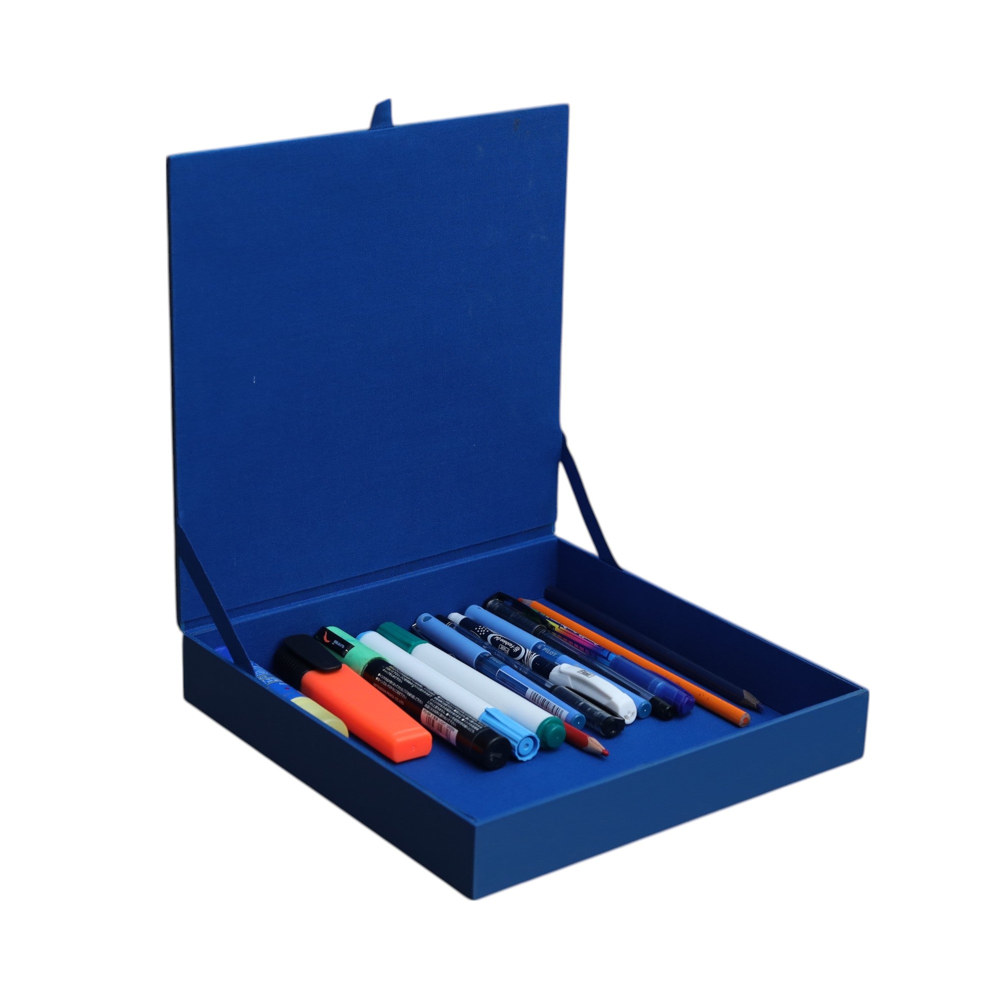 Premium Glass Stationery Organizer with Football Design