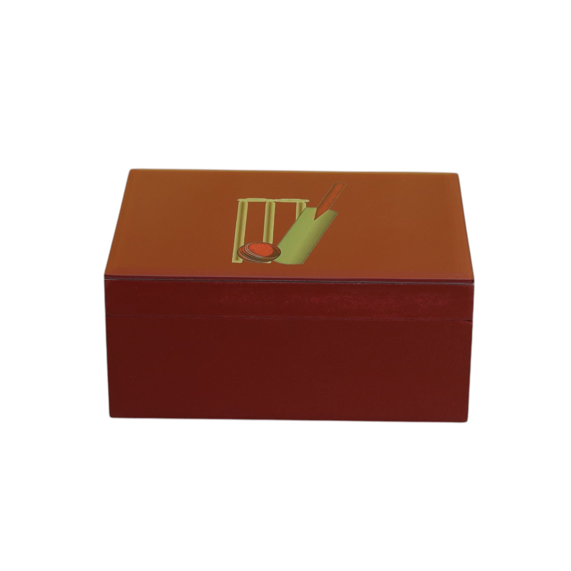 Premium Glass Small Storage Box with Football Design
