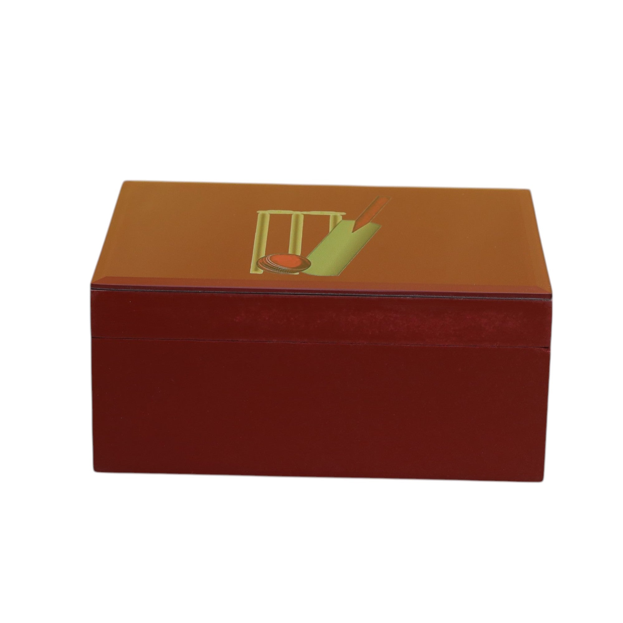 Premium Glass Small Storage Box with Football Design
