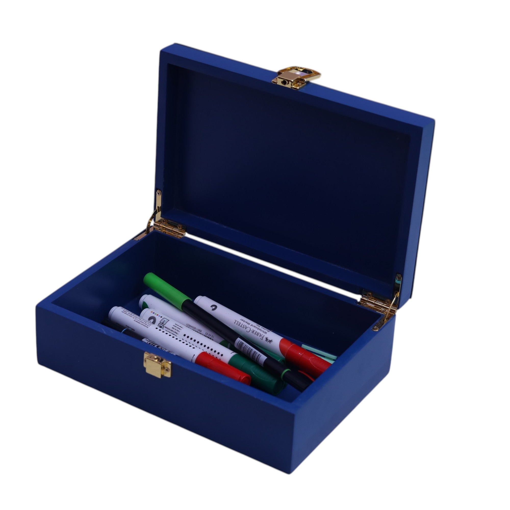 Lacquered Glass Storage Box with Cricket Design