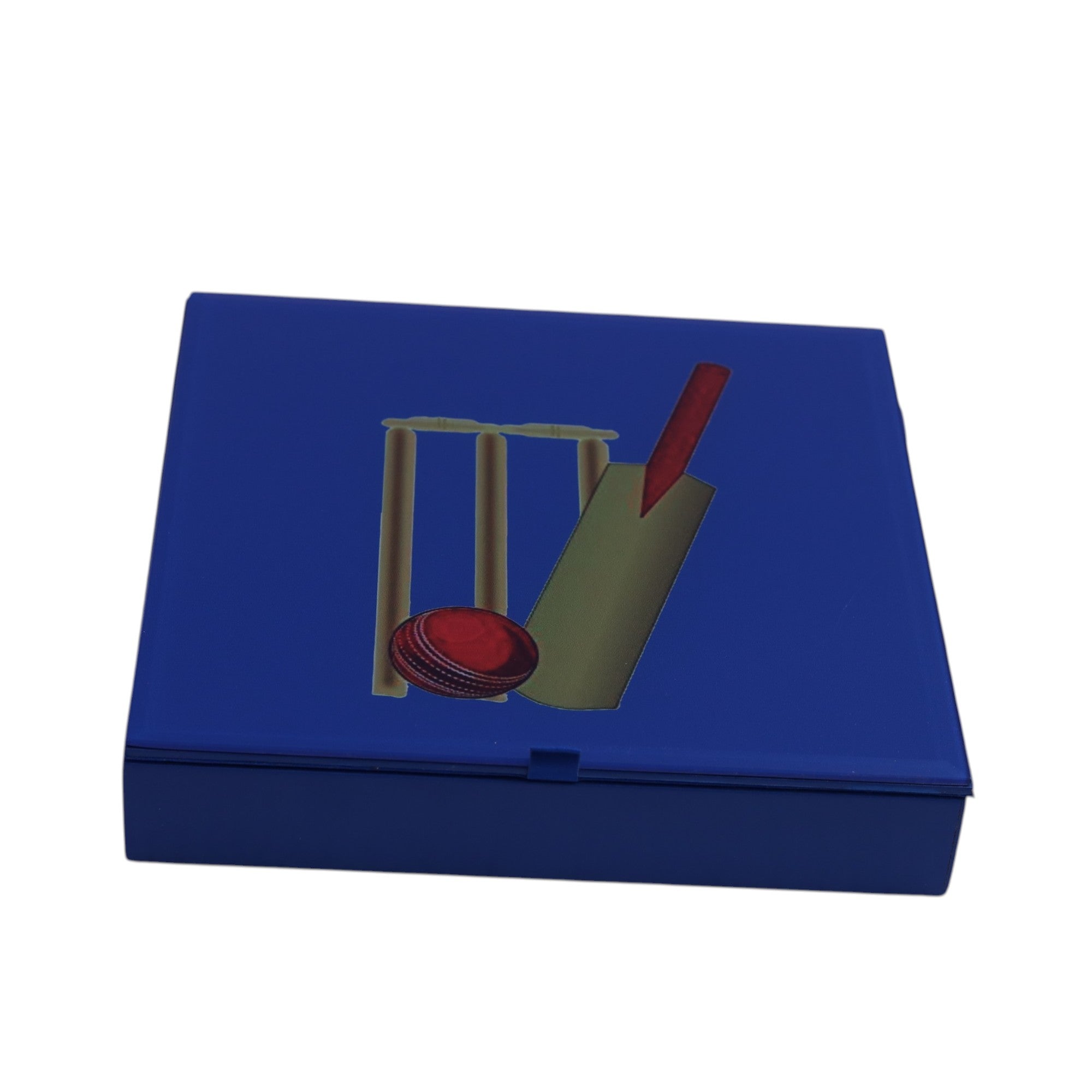 Premium Glass Stationery Organizer with Cricket Design