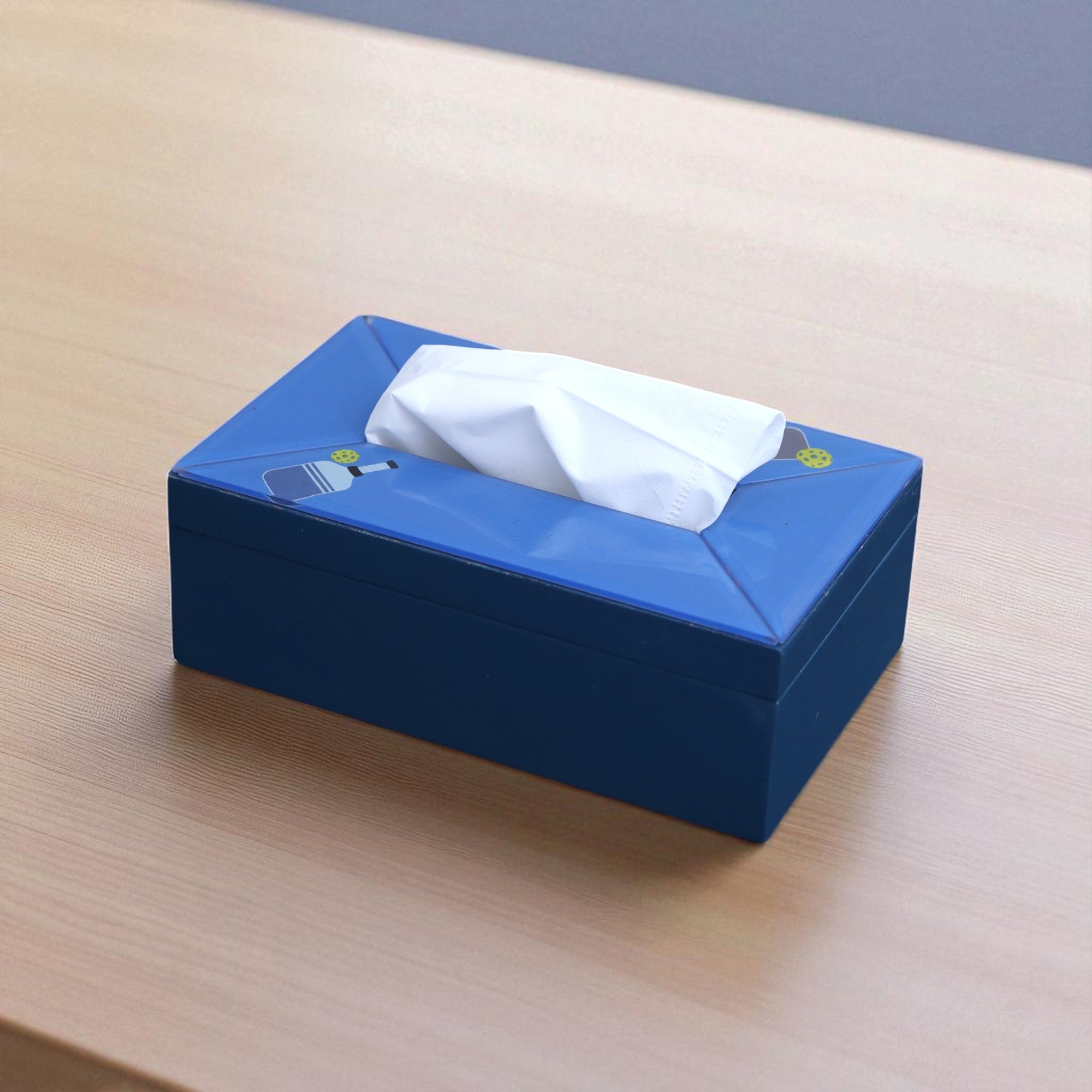 Pickle Ball Design Tissue Box