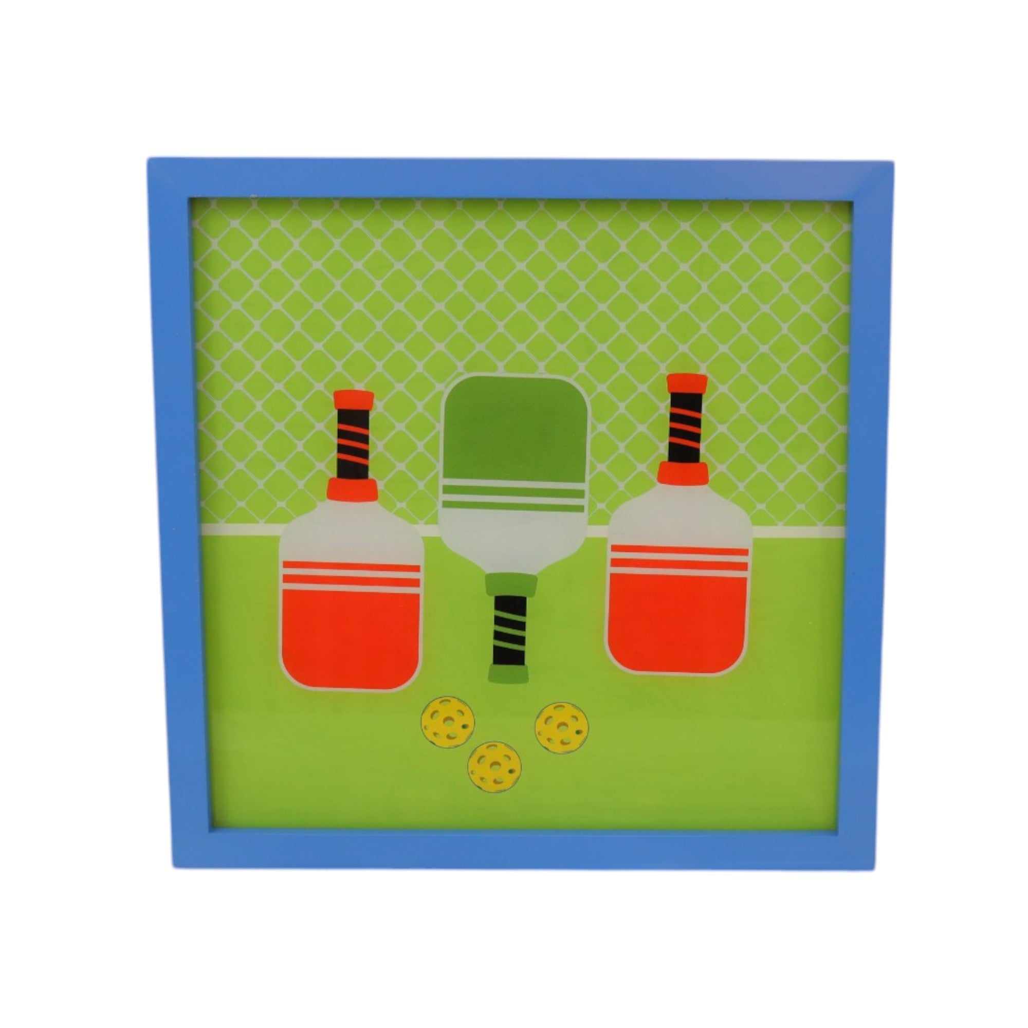 Premium Glass Wall Décor with Pickle Ball Design