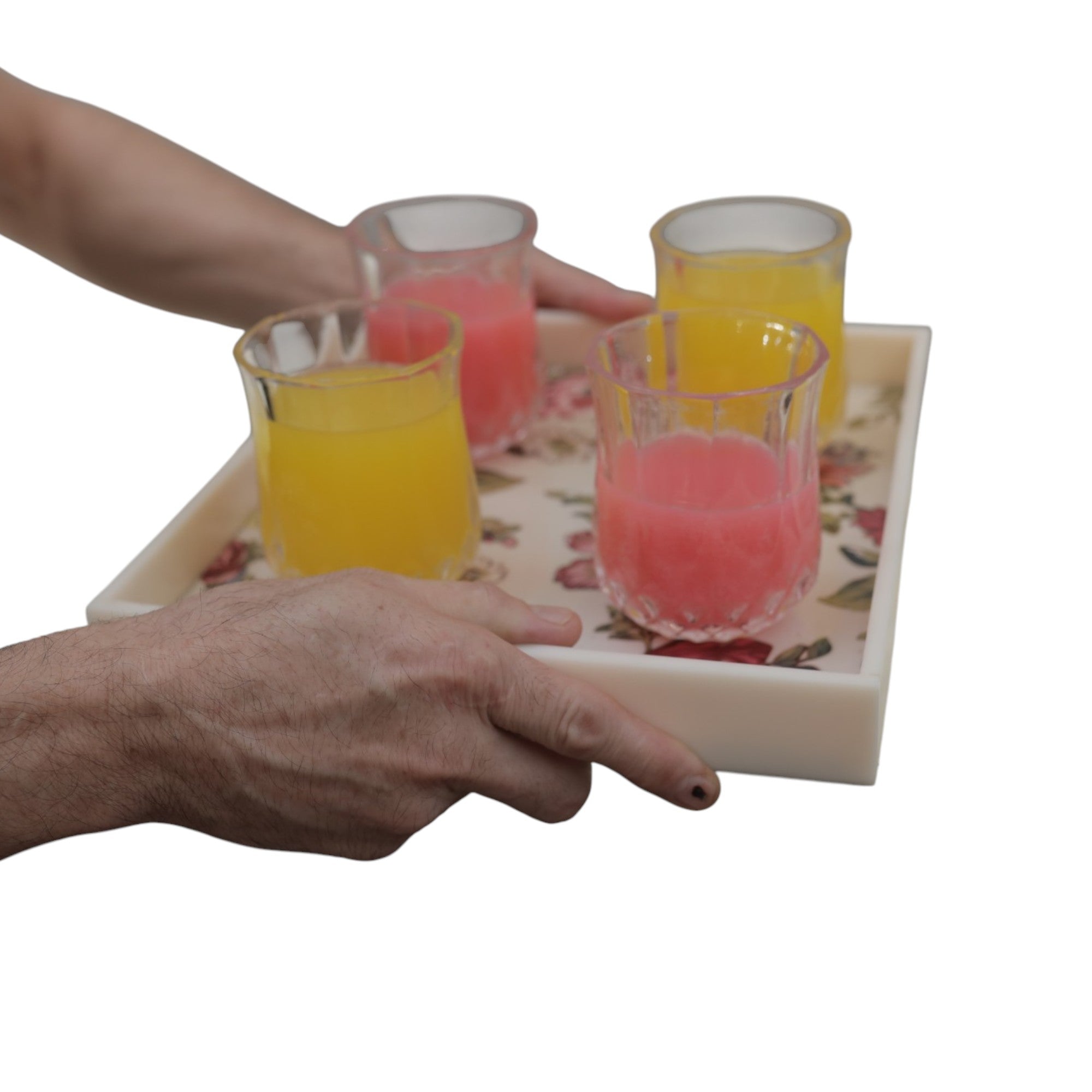 Designer Made Rose Flower Tray