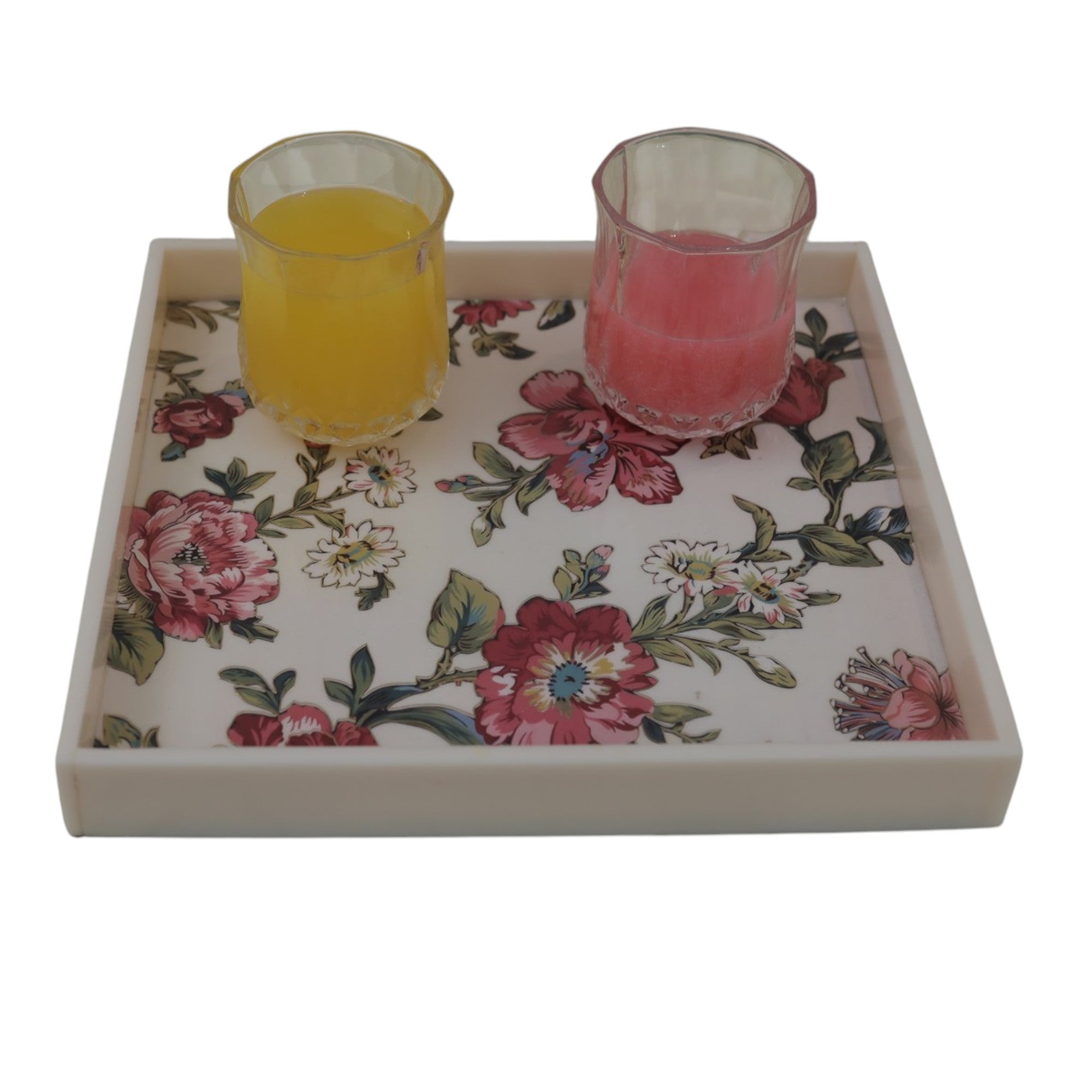 Designer Made Rose Flower Tray