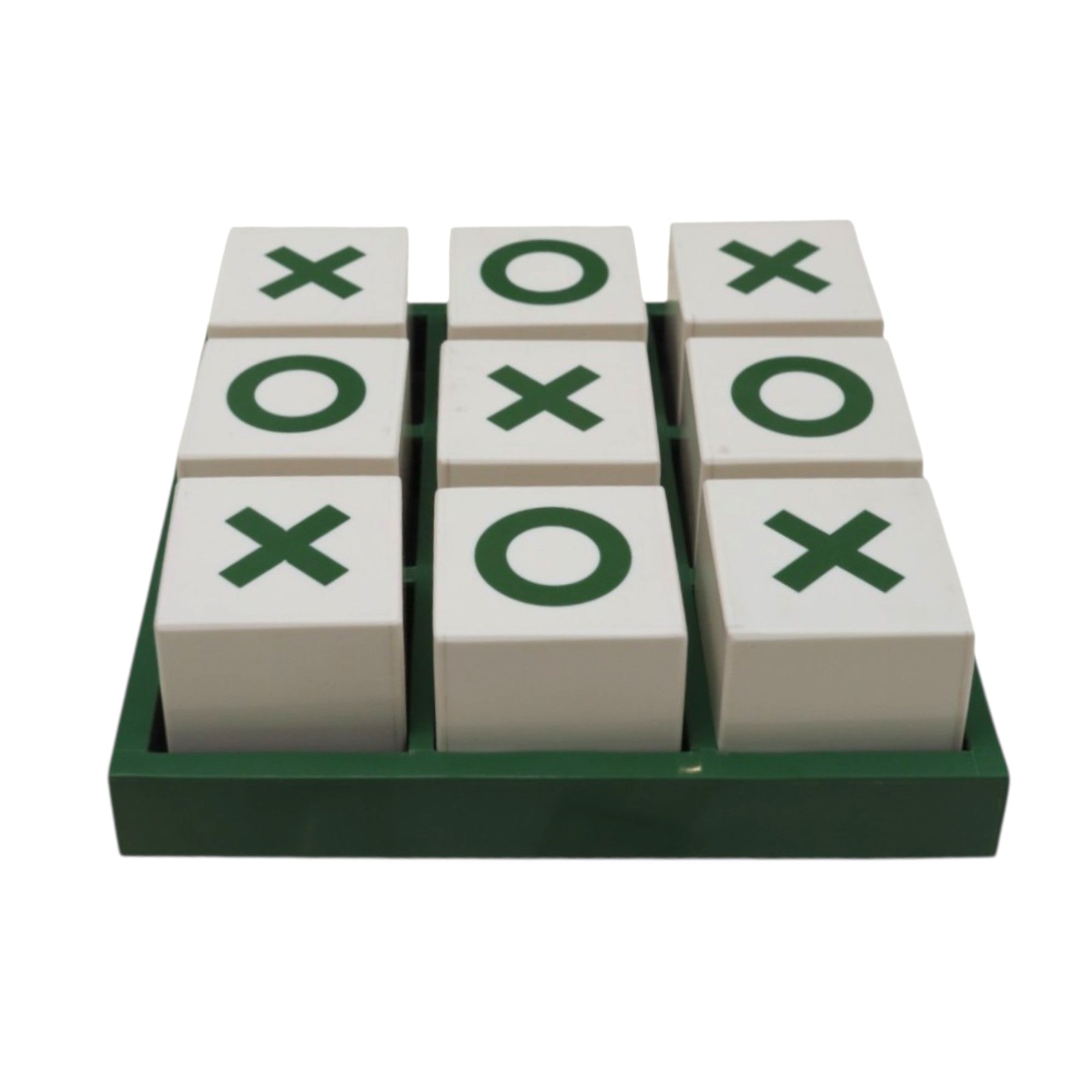  Ivory & Green Tic-Tac Game 