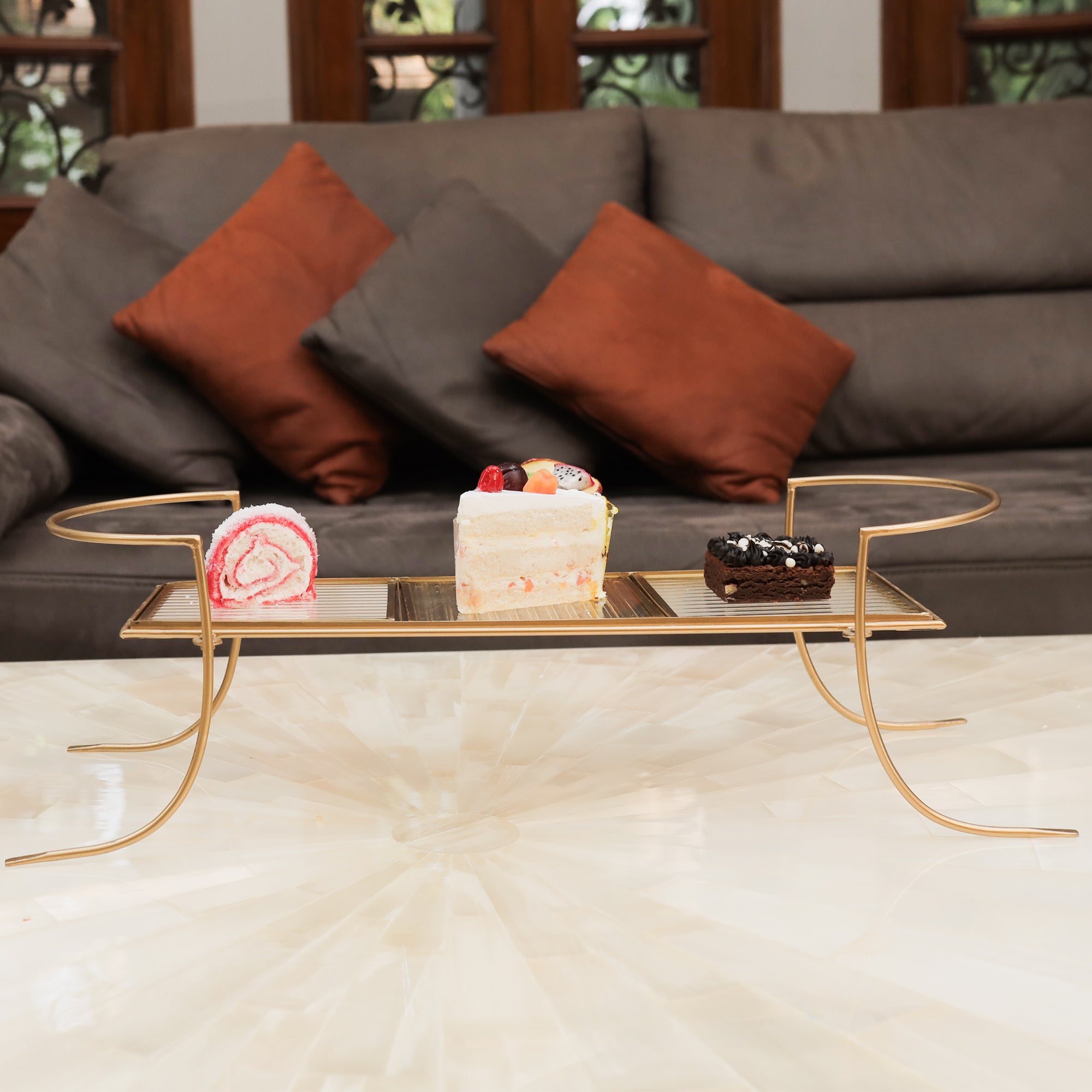 Premium Metal Serving Food Platter