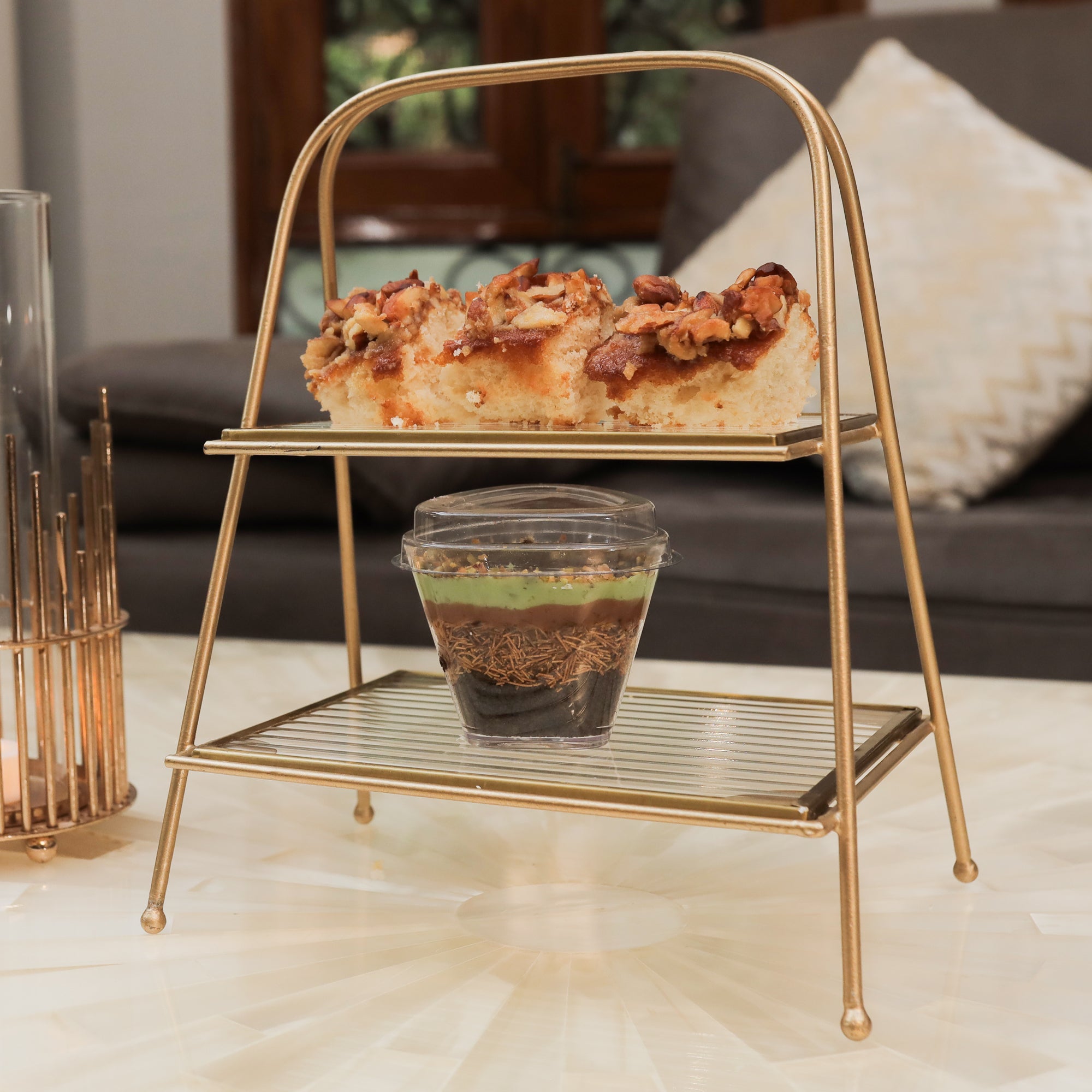 Premium Metal Serving Food Platter