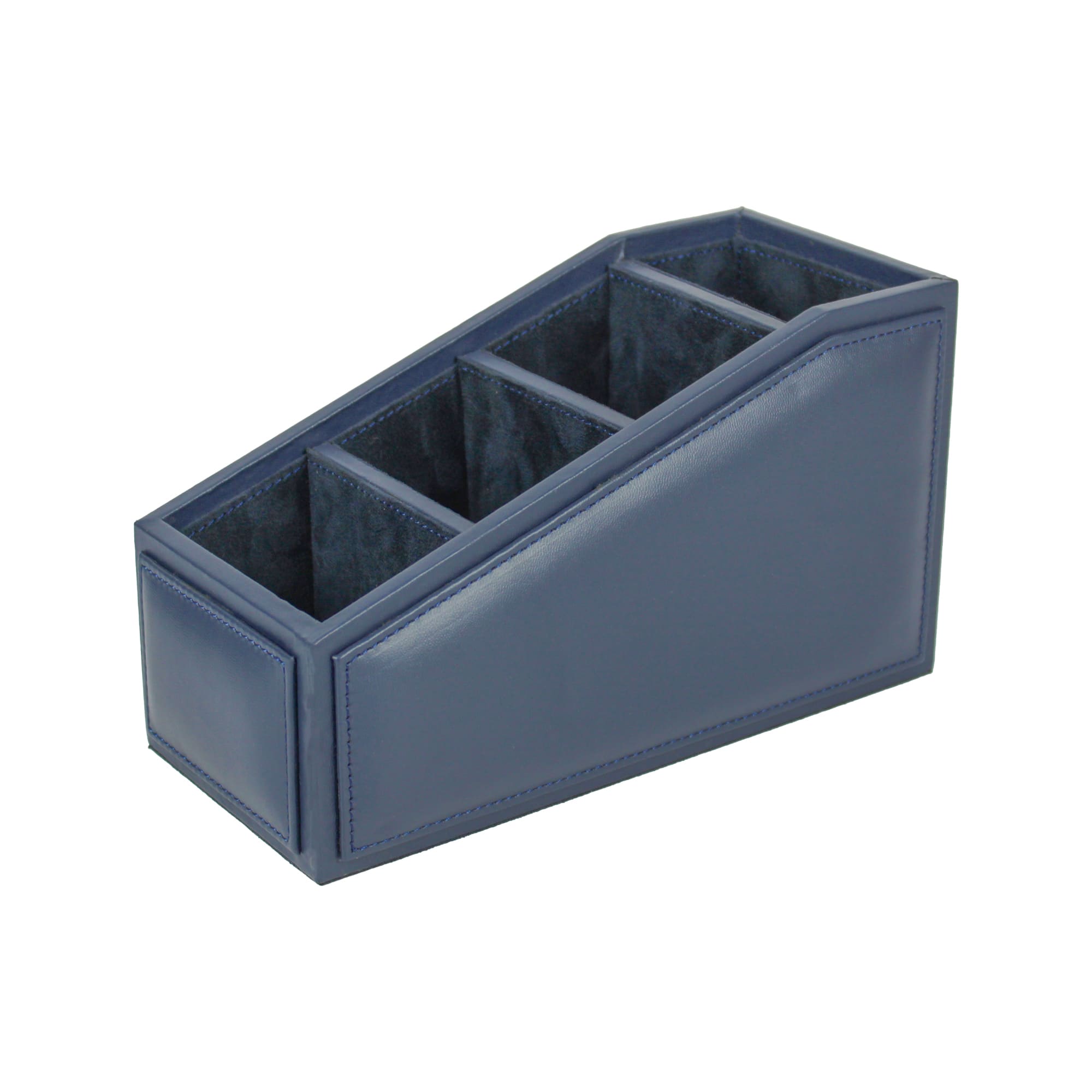 Premium Blue Leatherite Remote Holder