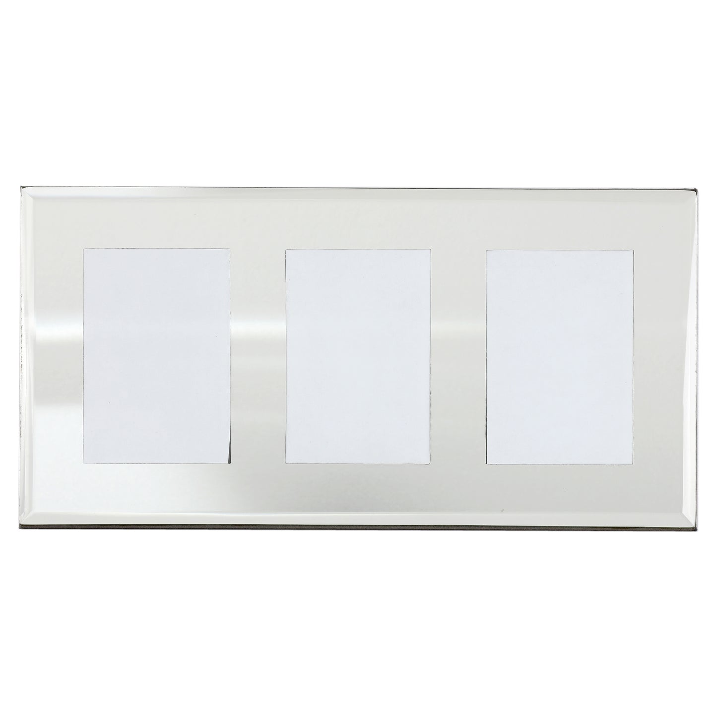 Silver Glass Triple Picture Frames Picture